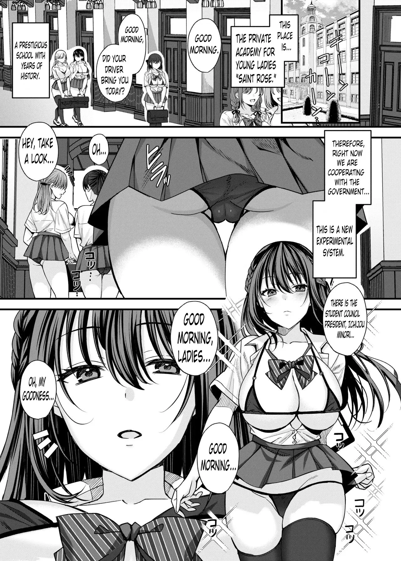 [JK-Pasta (Kurata Muto)] Kiritsu Ero Ero Jogakuin ~Seitokaichou Ichijou Minori no Baai~ | Stand up! Erotic Girls School ~Student Council President, Ichijou Minori side~ [Digital][English][HamsterballST]