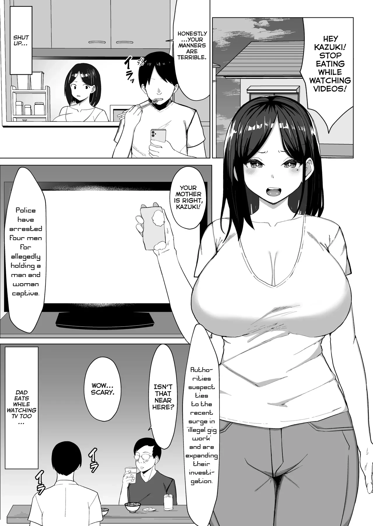 [Mustard Teikoku (Europia)] Kaa-chan to Sex Shinai to Derarenai Heya ~Kuchiurusai Haha to Hankouki no Ore~ | A Room I Can't Leave Without Having Incestuous Sex With My Mom: My Nagging Mother and Rebellious Me [English] [PPanGames]