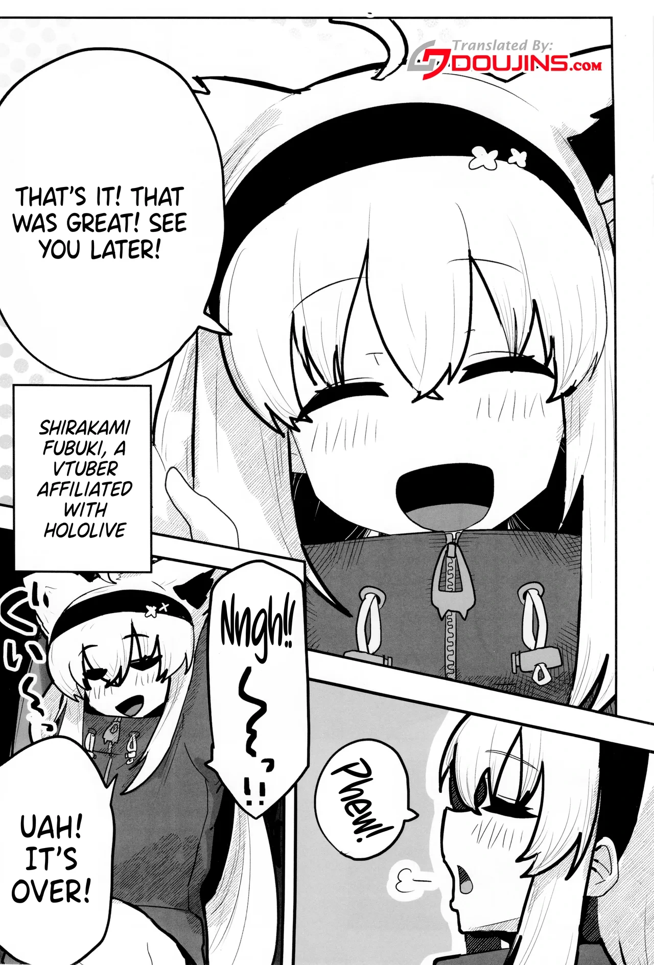(C105) [Chimomitei (Kari) (Chimomiya)] My first fox (Shirakami Fubuki) [English] {Doujins.com}
