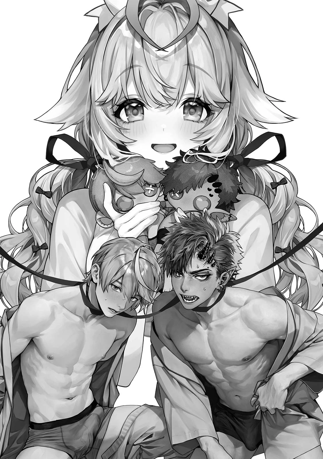 [Rifururoom (rifuru)] Raburi Ah! Motomo Kimi ga Bokura to Kankaku Kyouyuu Suru Ningyou wo Moteasondara~ 1 [Digital]