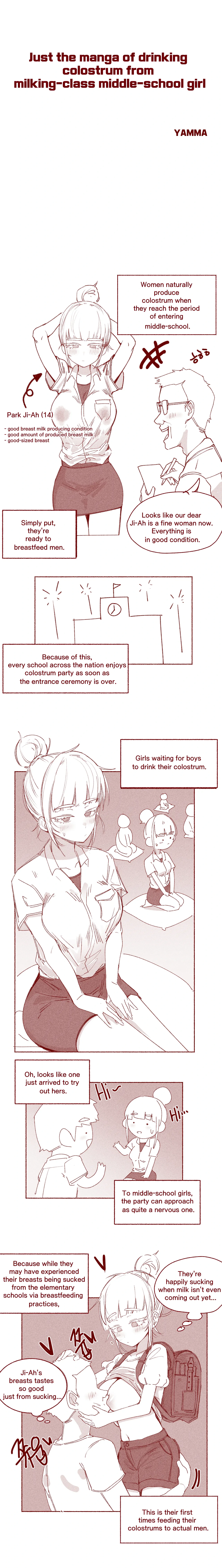 [YAMMA] milking-class middle-school girl