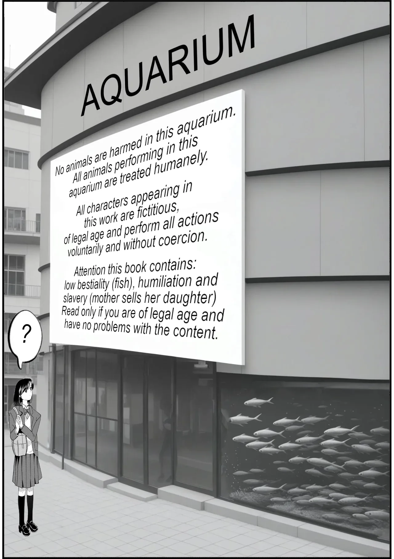 Exhibit in an aquarium