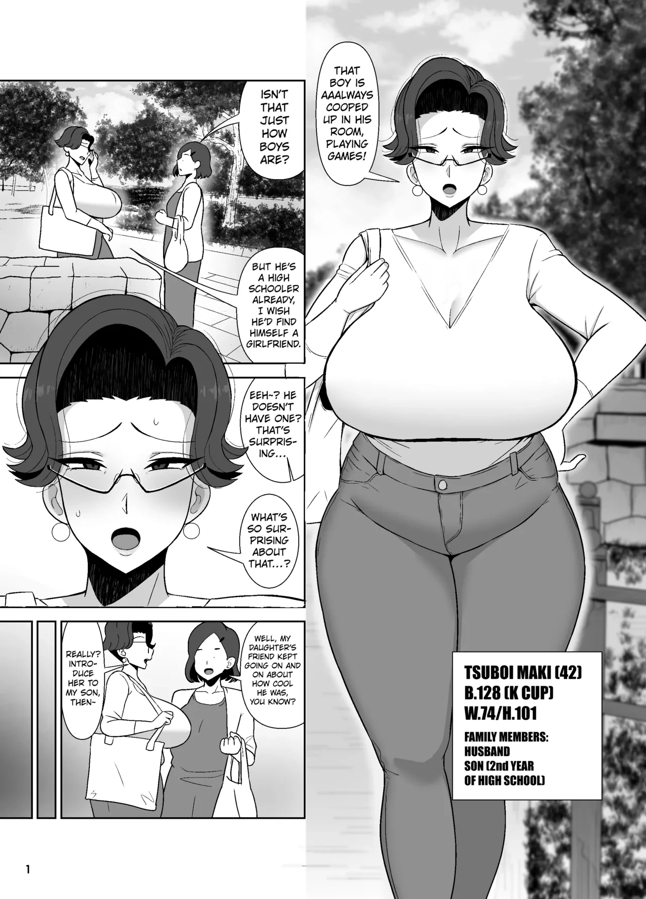 [Tokkuni Tokku (Shamidou Maichimonji)] Tsuboi Maki (42) wa 2-fun-go Musuko to Oyako de Sex o Suru | In Two Minutes, Tsuboi Maki (42) will Have Incest Sex with Her Son. [English] [Kuraudo]