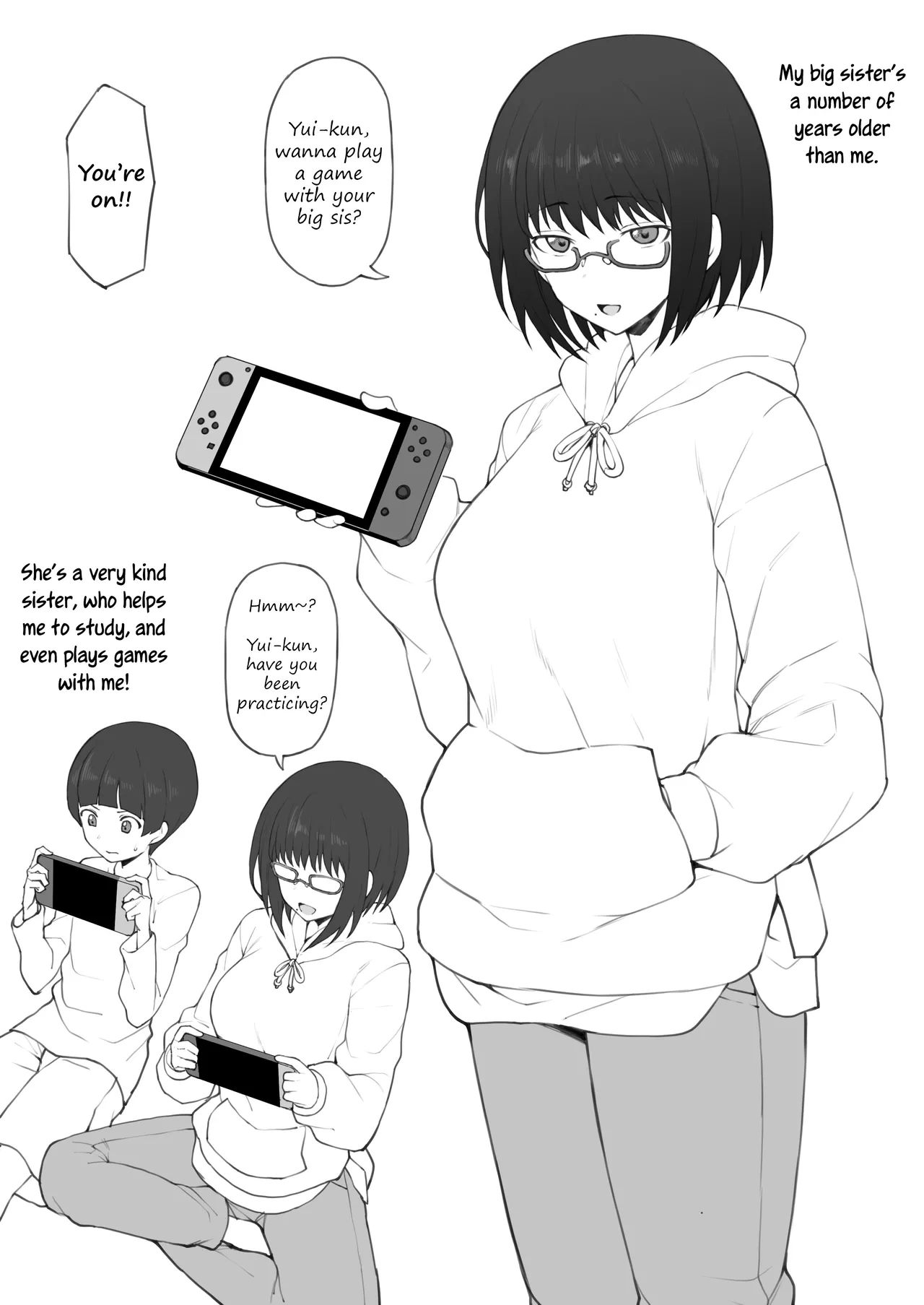 [Terasu MC] Daisuki na Onee-chan ni Karita Pasocon no Naka ni... | On the Laptop My Beloved Big Sister Lent Me… [English] [Tekkamaki] [Decensored]