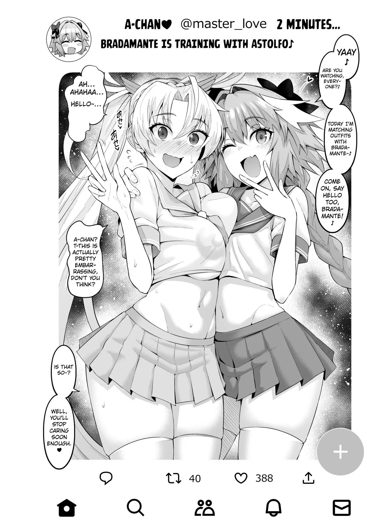 [Ankoman] Bradamante, Astolfo to Kunren suru | Bradamante is Training with Astolfo (Fate/Grand Order)  [English] [Kuraudo]