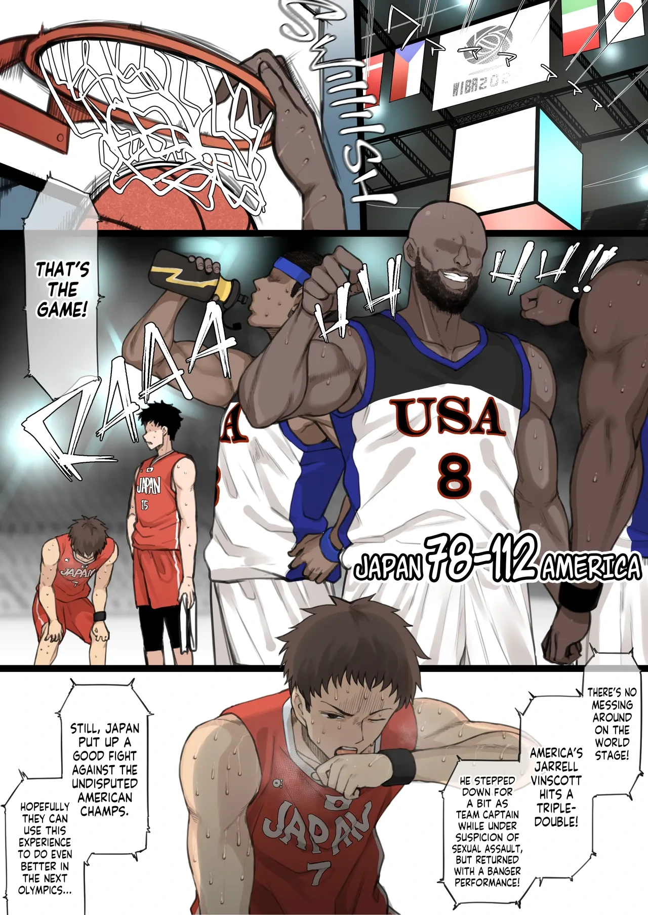 [Terasu MC] Athletic x Couple x Netorase [English] [Tekkamaki] [Decensored]