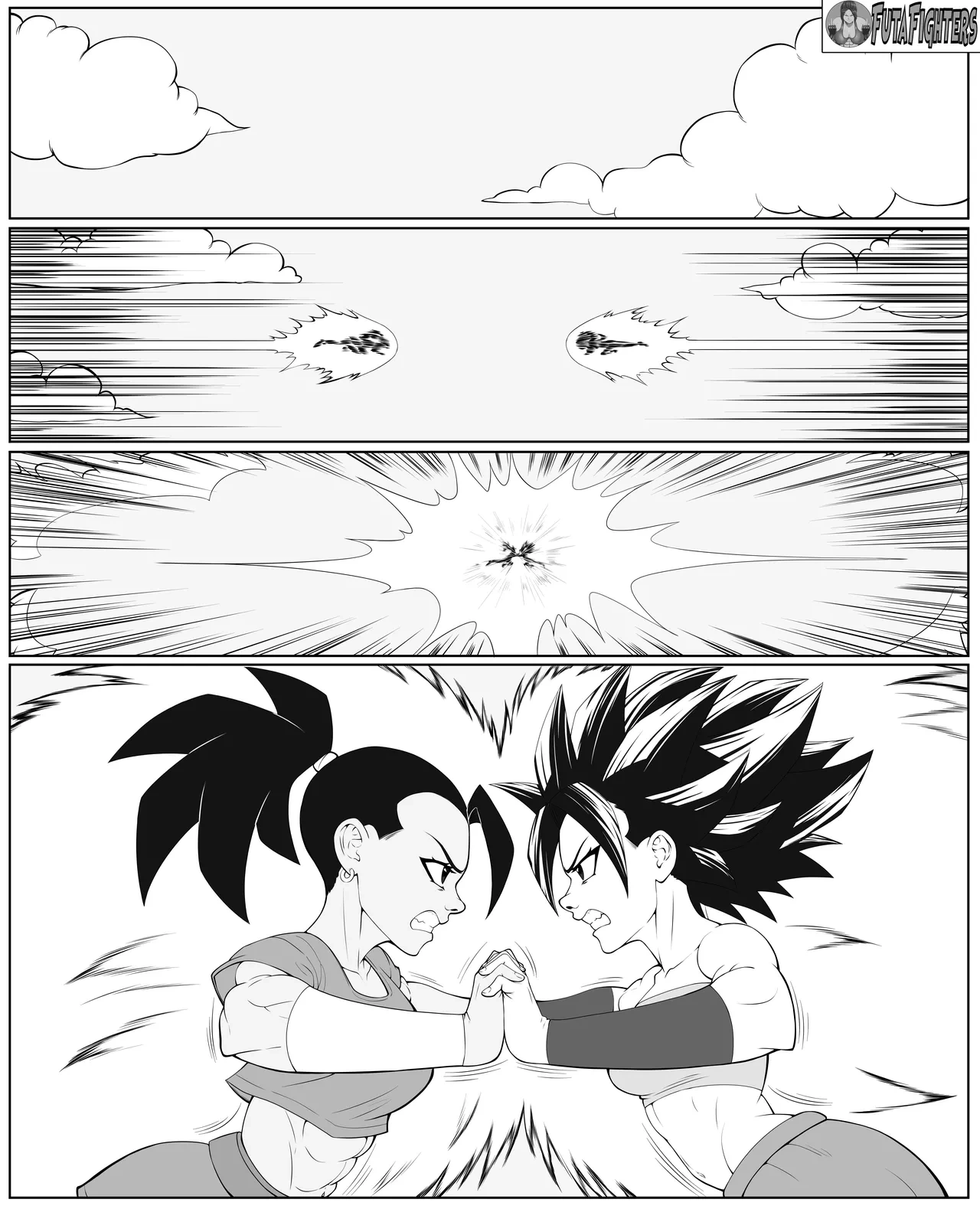 Caulifla vs Kale FutaFighters ongoing