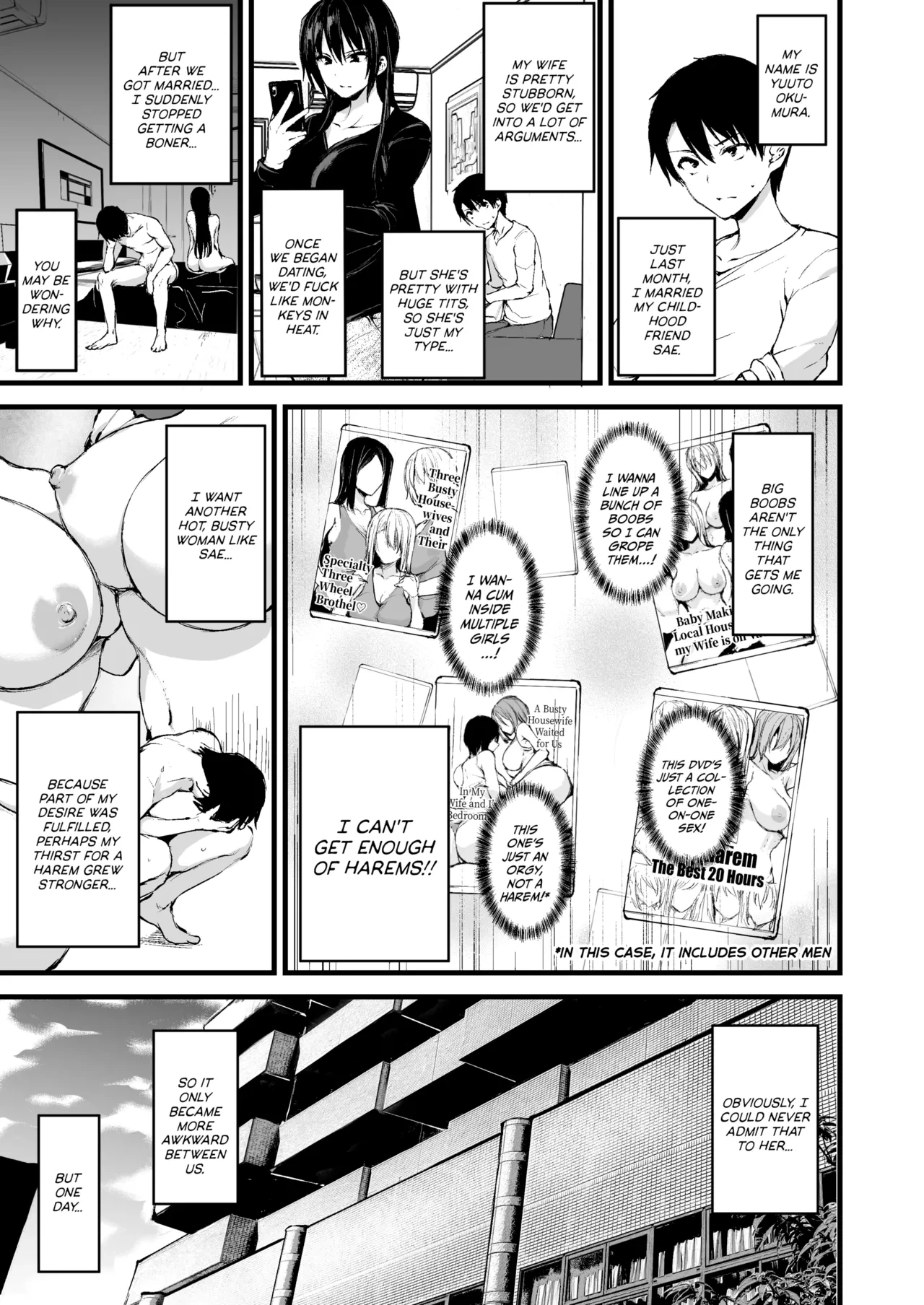 [Tachibana Omina] Kyonyuu Ga Futariinai To Bokkishinai Otto No Tame Ni Tomodachi O Tsuretekita Tsuma Chapter 1-3