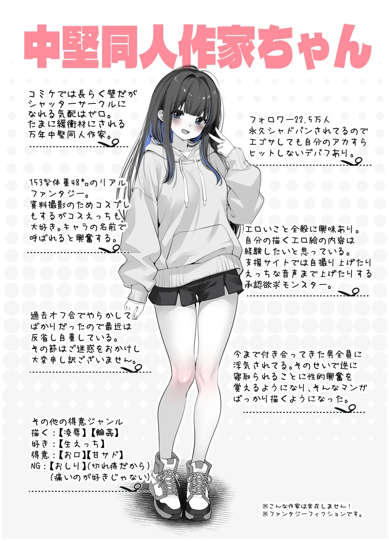 [French letter (Fujisaki Hikari)] Chuuken Doujin Sakka-chan no Naisho!  ~C106 Kaijou Gentei Omakebon~ [Digital]