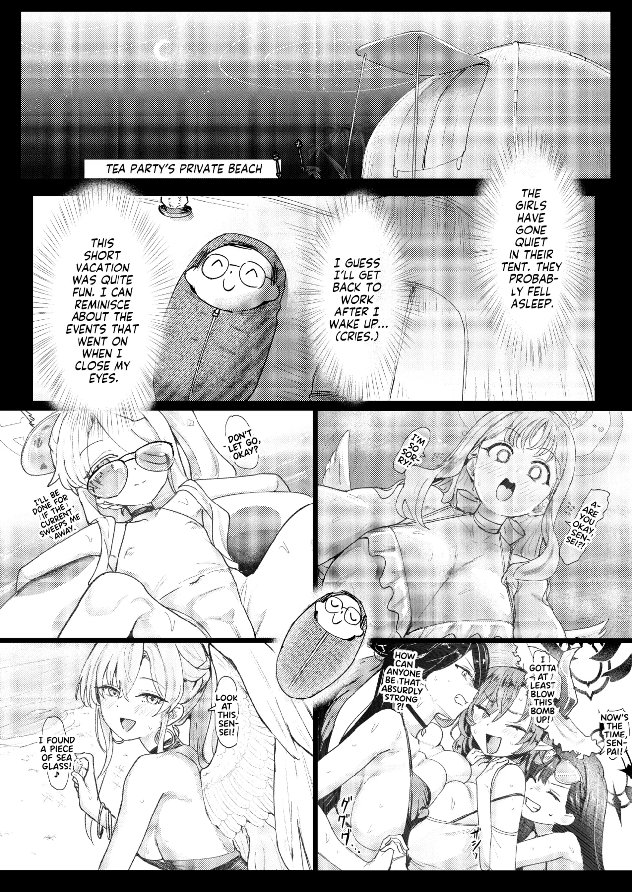 [Cleari Tei (Clearite)] Natsu Yoru no Hoshi no Okinimesu mama Tada Yarite | I Just Wanna Bang Under the Summer Starry Sky! (Blue Archive) [English] [Team Rabu2] [Digital]