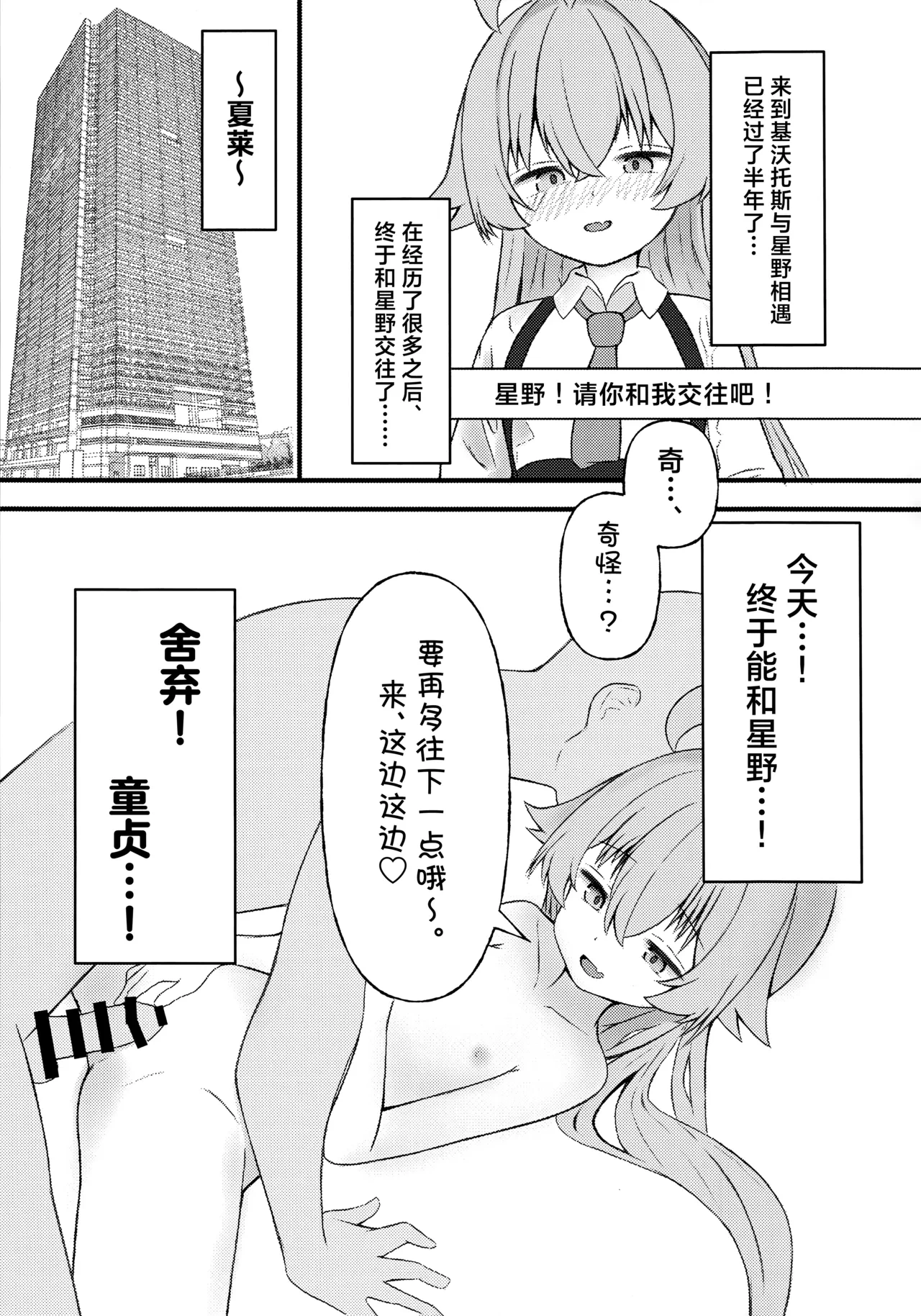 [Ibarakiya (Ibaten)] Hoshino ni Moto Kare ga ita tte Honto desu ka!? | 星野你有前男友这事是真的吗!? (Blue Archive) [Chinese] [角都九阳个人汉化] [Digital]
