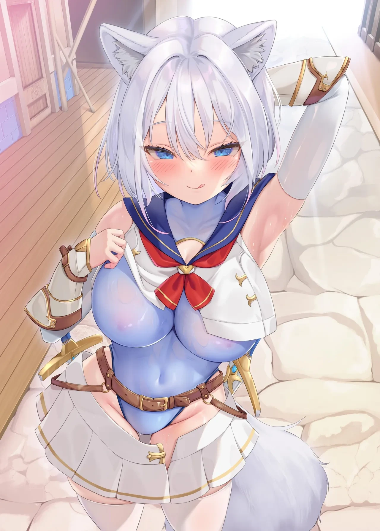 [Seika Kairaku Shoten] Hakurou Kenshi Hati-chan no Ecchi na Bouken no Sho | White Wolf Swordswoman's Erotic Adventure [English] [Kusanuu] [Digital]