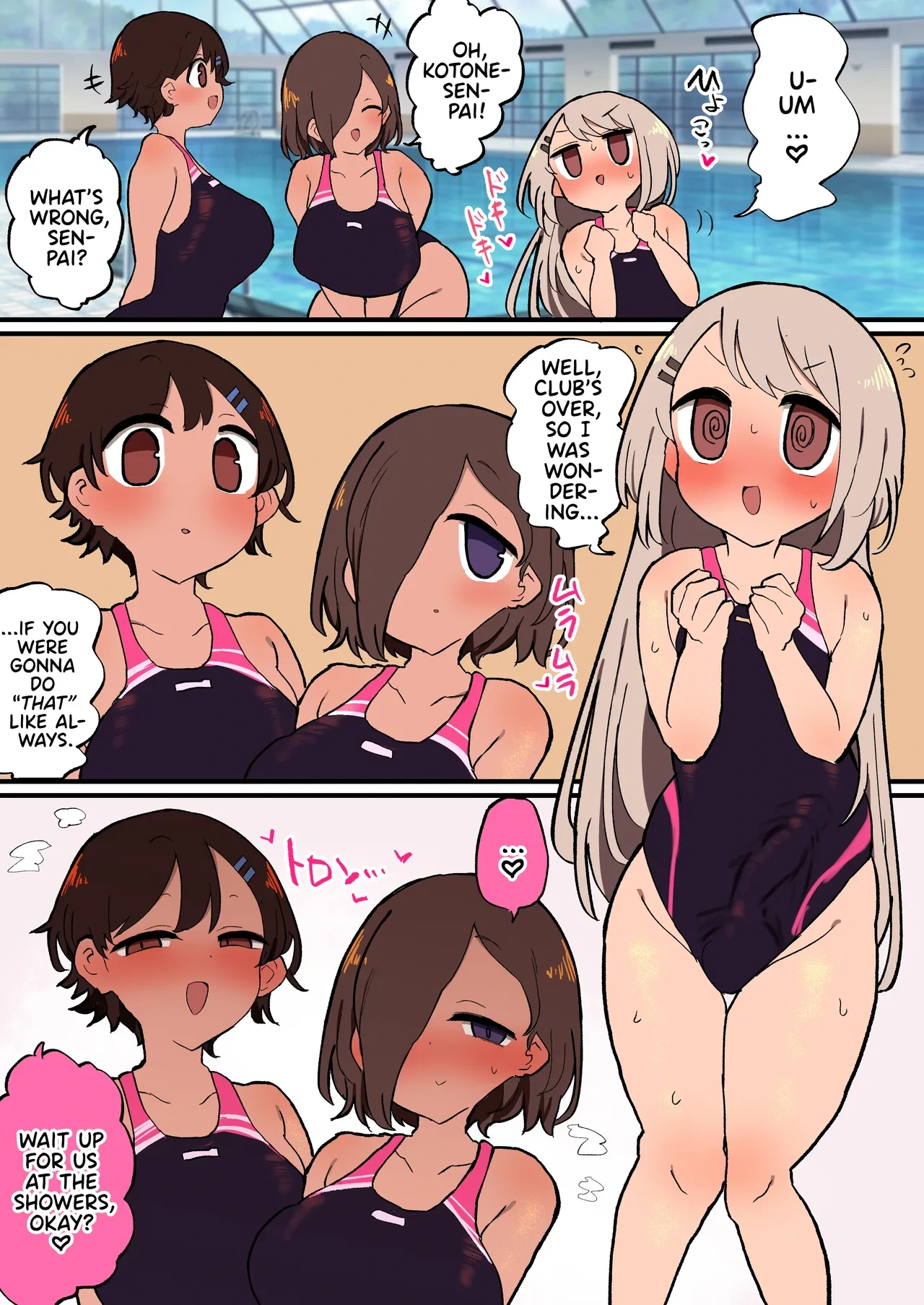 [Momomo] Futanari Suieibu-chan Wa Buchou Kengen de Mainichi Haremu Osettaishitemoraemasu [English] [Team Rabu2]