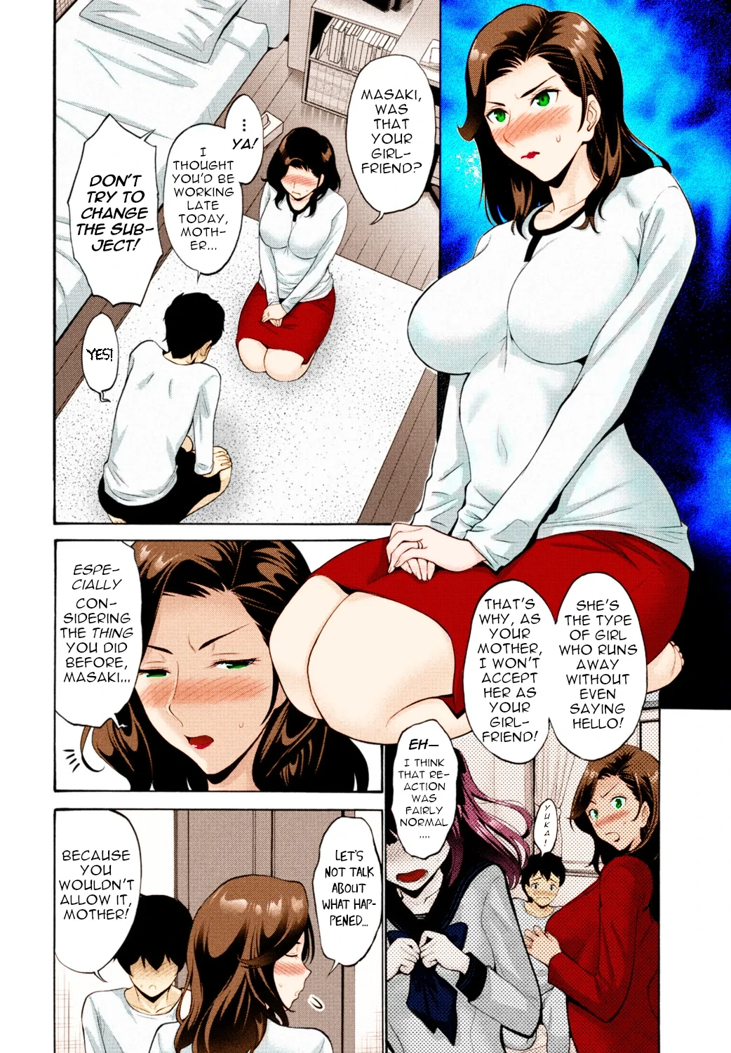 [Nishikawa Kou] Kaa-san ga Sasete Kurenai kara! | Because Mother Wouldn't Allow it! (COMIC Momohime DEEPEST Vol. 001) [English] [menospeaknihongo] [Digital] [Colorized]