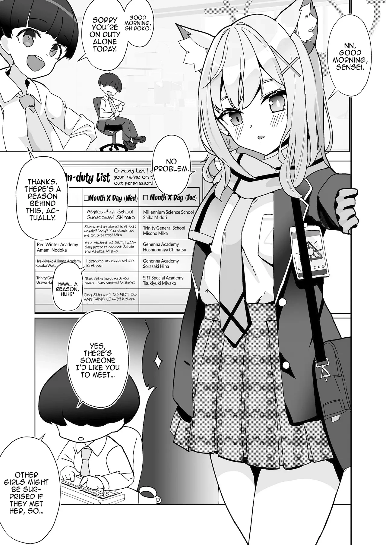 [Nakayoshi Sanfujinka (Matetsu)] N, Sensei, Watashi-tachi to Aka-chan o Tsukurubeki | Mm, Sensei, You Should Get Us Pregnant (Blue Archive) [English] {Doujins.com} [Digital]