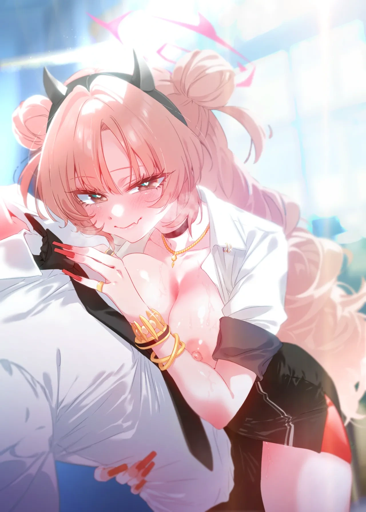 [no alarm (Itsukane)] Yoru no Hajime, Sakurairo ni Oboreru (Blue Archive) [Digital]