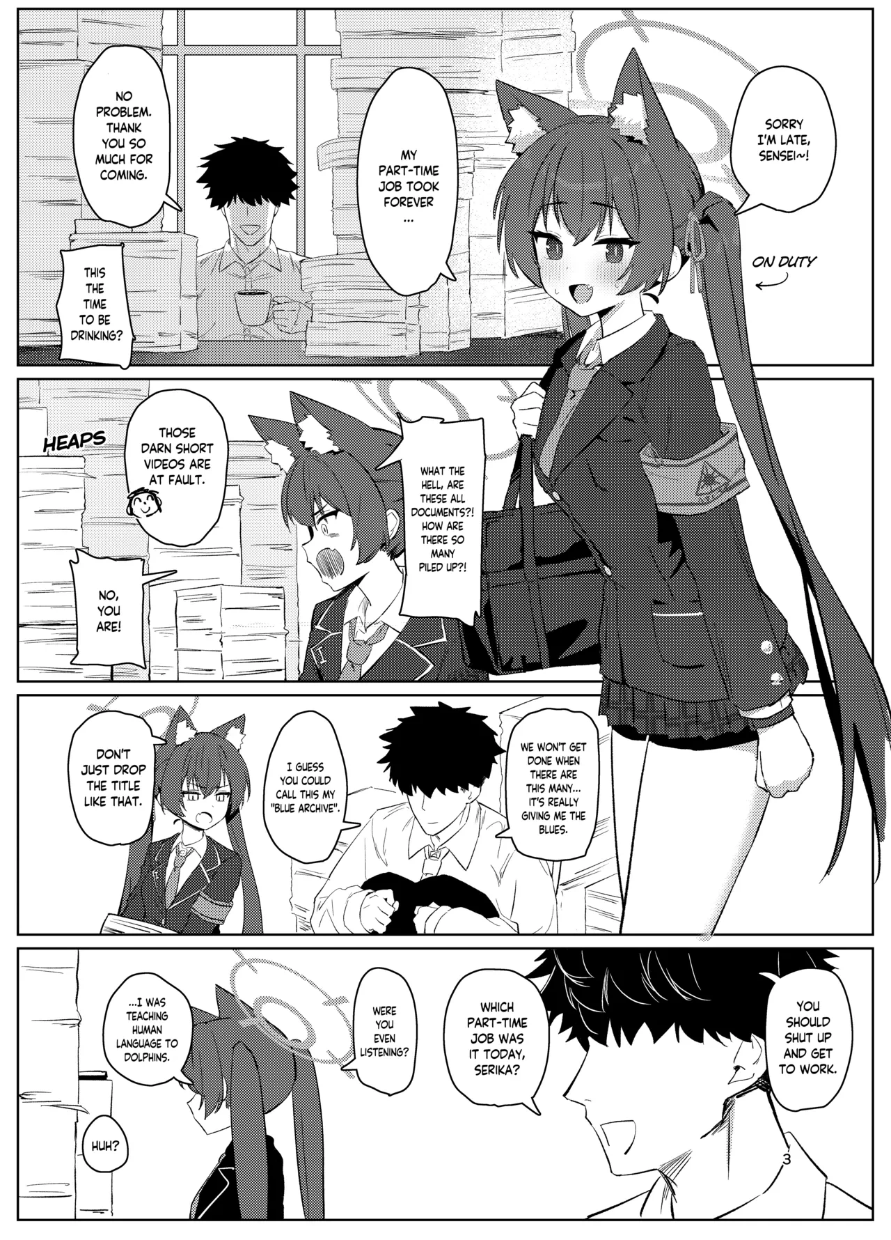 [Battle Kisetsu (Dodeka Unagi)] Ro~do Shi su! | Lordosis Behavior! (Blue Archive) [English] [Douzo Lad Translations] [Digital]