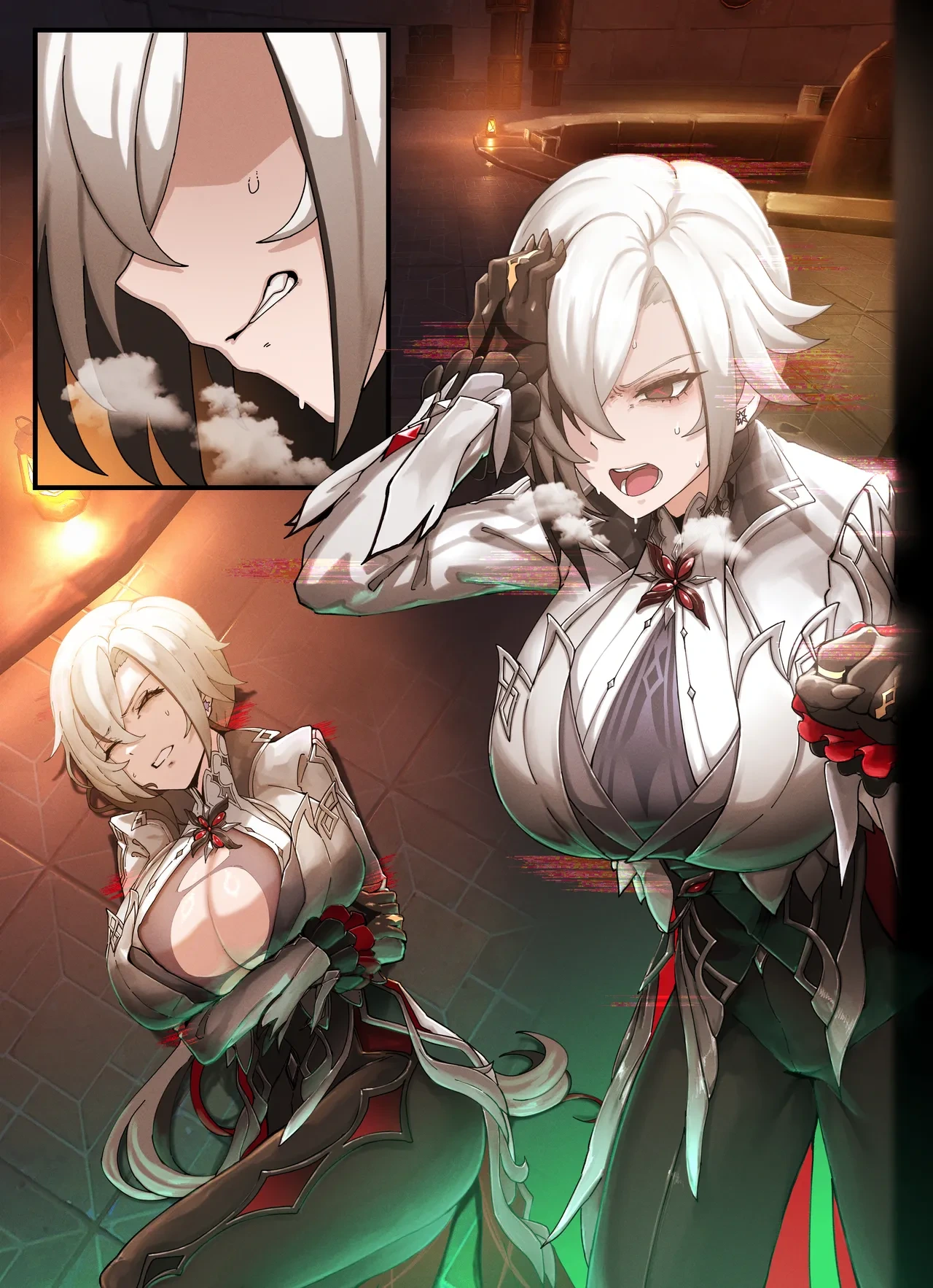 [Horori] Teyvat Gravure #07: Arlecchino (Genshin Impact) [Textless] [Uncensored] [No Effects]