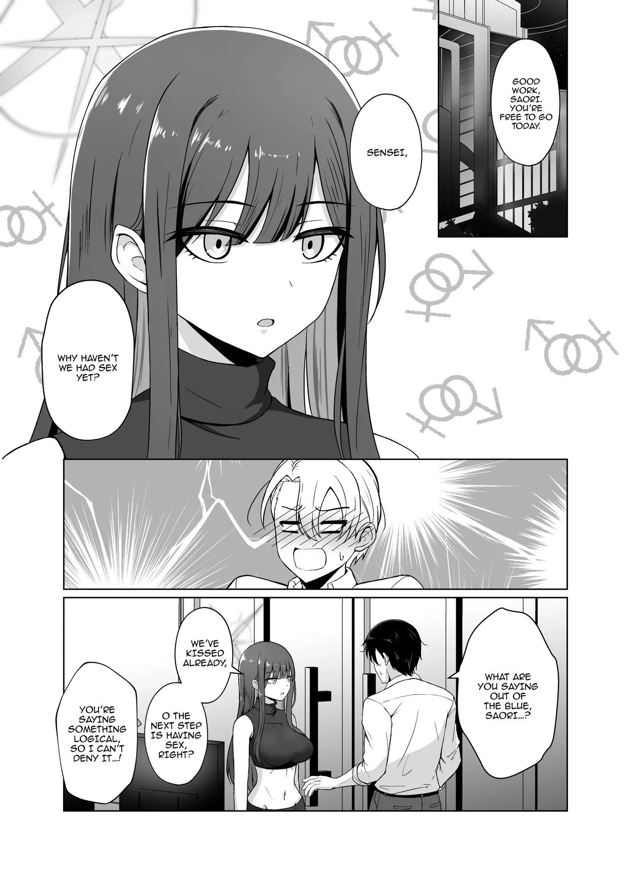 [Gunjou Kakumei (Shigure Ryunosuke)] Saori ga "Ai" o Motometara - I / LOVE + Kore kara no Saori to Sensei | Saori Yearns For Love - I / LOVE + Saori And Sensei From Now On (Blue Archive) [English] {Doujins.com} [Digital]