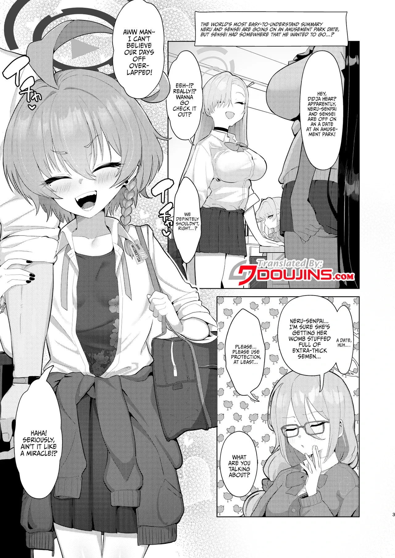[Hakeverse (Hakeashi)] Neru to Date shite Icha Love Sex Hon | Book About Going on a Date and Having Sex with Neru (Blue Archive) [English] {Doujins.com} [Digital]