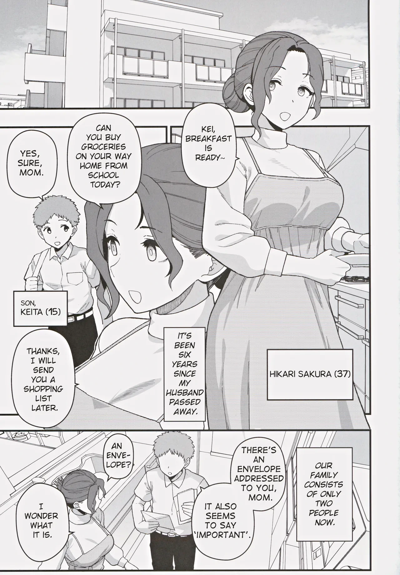 (C105) [Mochinchi (Mo)] Shoushika Taisaku Partnership ni Erabarete Shimatta Haha to Osu | A Mother And A Stranger Male Chosen As Partners To Counter The Declining Birthrate [English] [RoniNgaka]