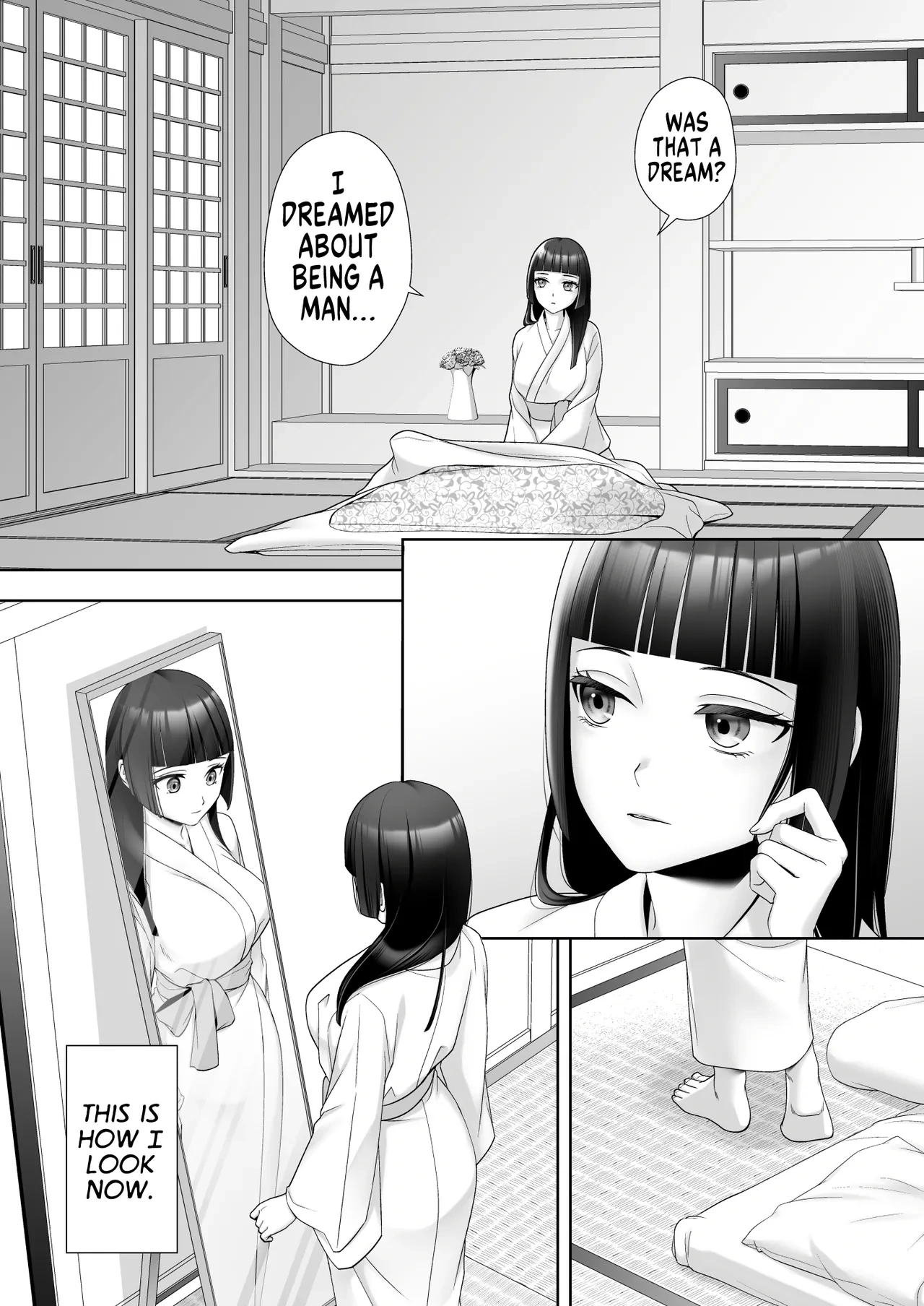 [Amuai Okashi Seisakusho (Joushi)] Wafuu Seiso na Ano Musume ga Irekawatta Ore no Karada de Otoko no Seiyoku ni Dohamari Suru Nante... | I Can't Believe this Pure, Traditionally Japanese Young Lady, whom I Switched Bodies With, has Succumbed to Male Lust [English] [GTF]