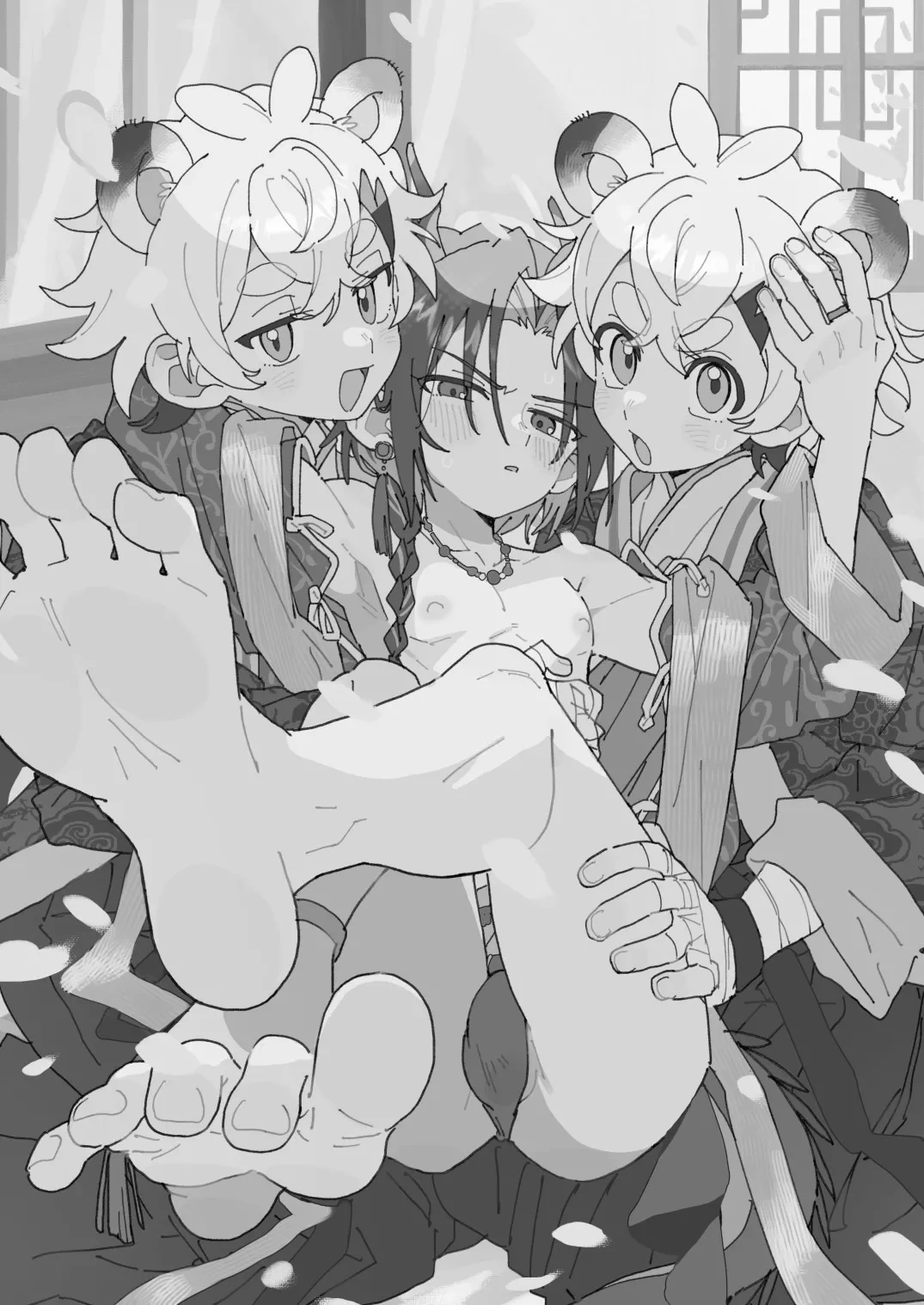 [Pometeor (Enotou)] Byakko-kun to Seiryuu 3 ~Byakko bunshin hen~ [Chinese] [Digital]