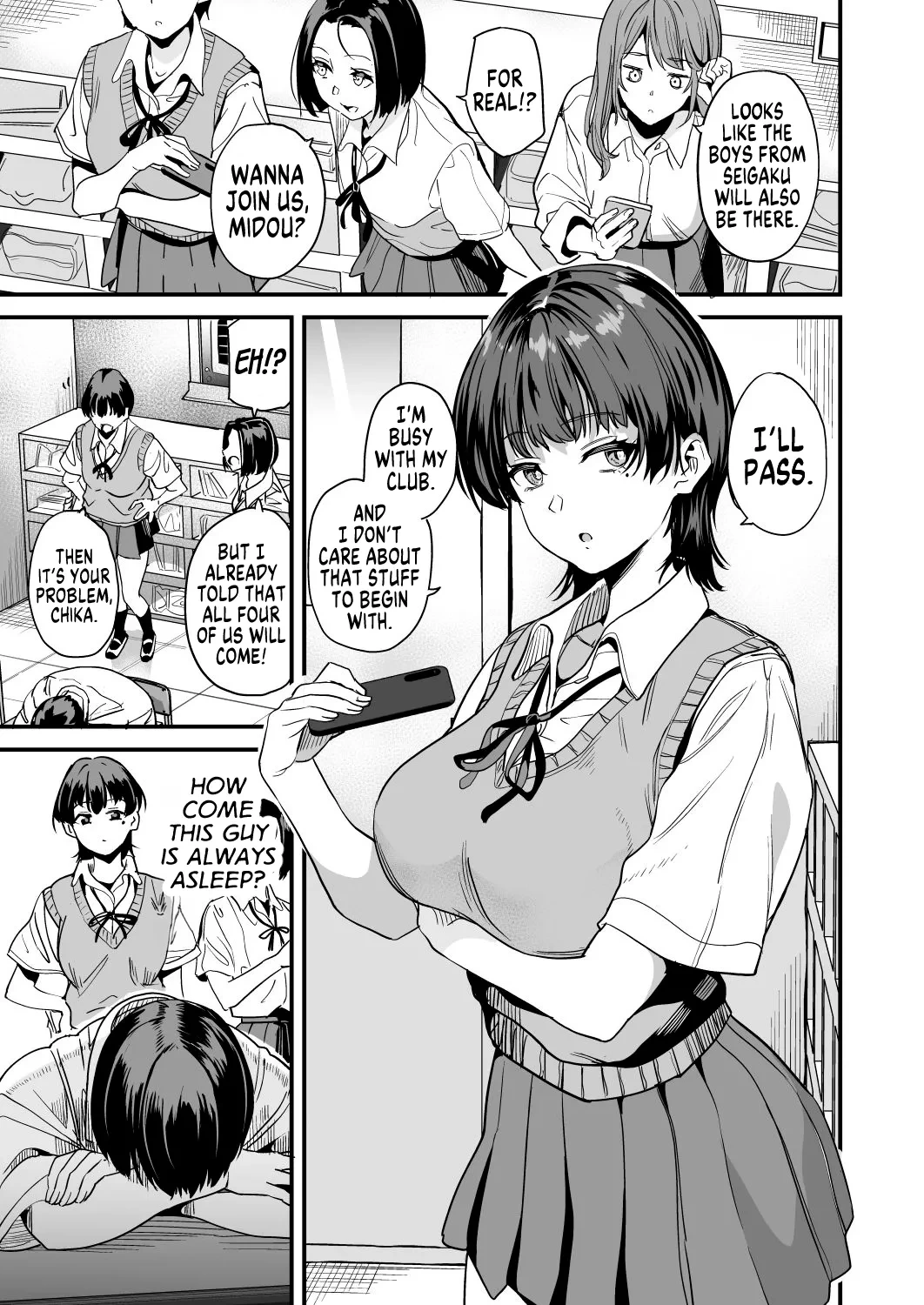 [Senpenbankashiki (DATE)] Watashi wa Class no Danshi ni | Am I Being ... by a Boy from our Class? [English] [GTF] [Digital]