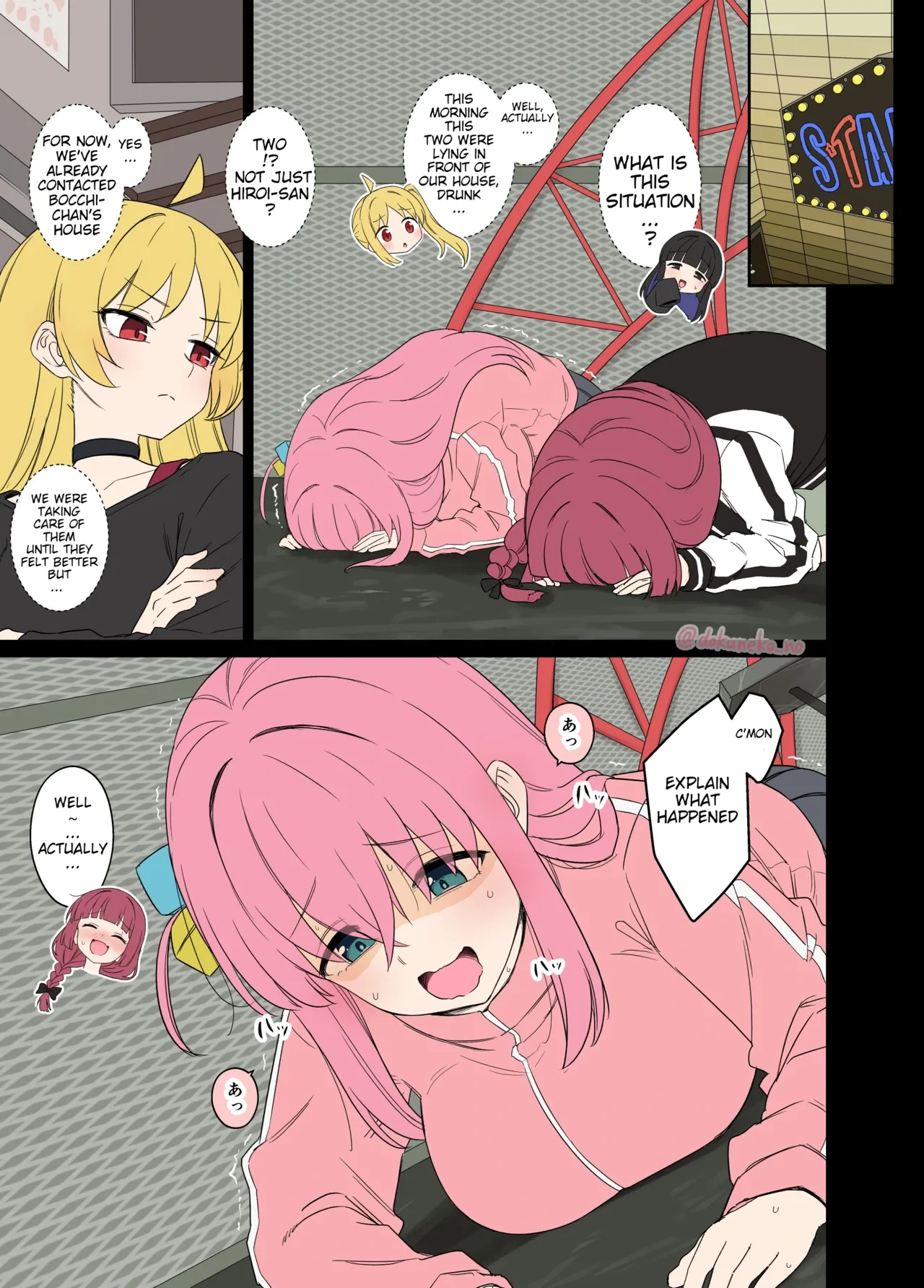 [Dokuneko Noil] Gotou Hitori ni Warui Koto o Suru Hanashi (Zenpen) + (Kouhen) (Bocchi the Rock!) [English] [Decensored]