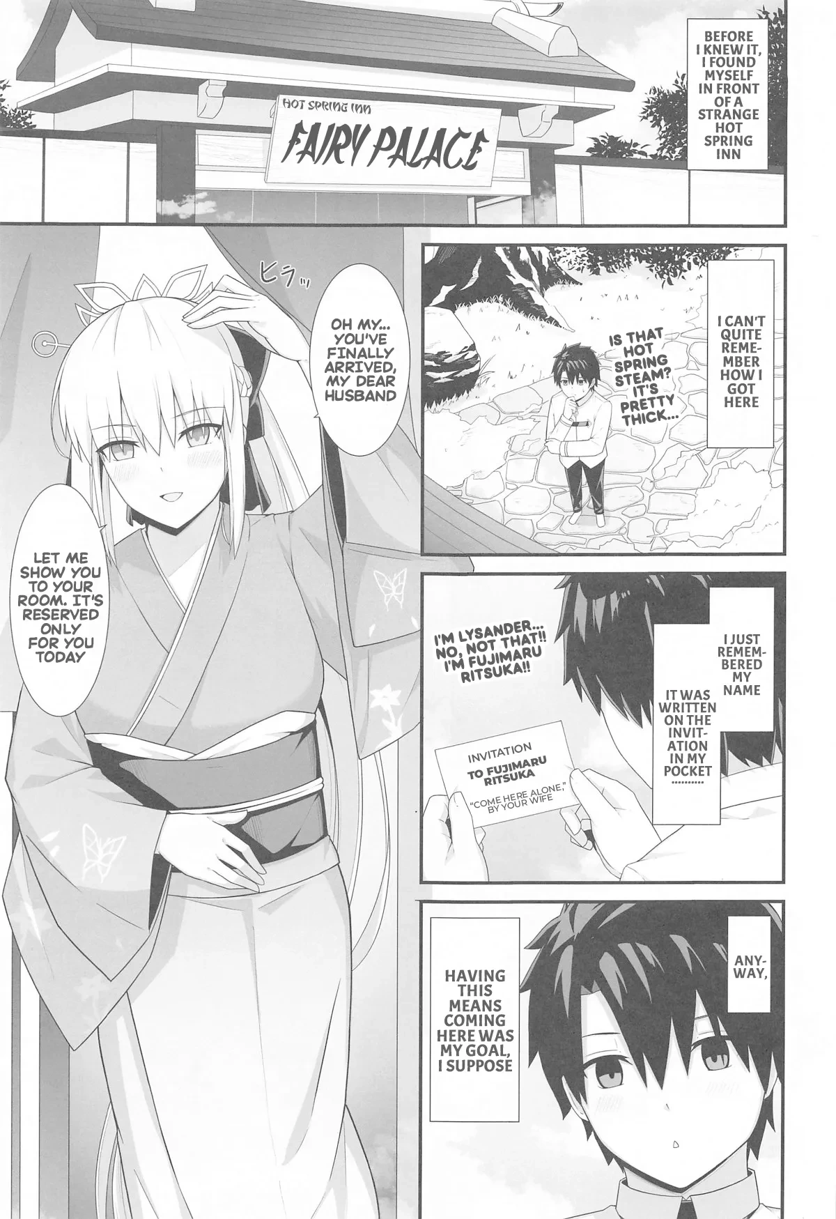 (C105) [Natsuzame] Morgan Heika to Onsen Ryokan | Her majesty Morgan and the hot spring inn (Fate/Grand Order) [English]