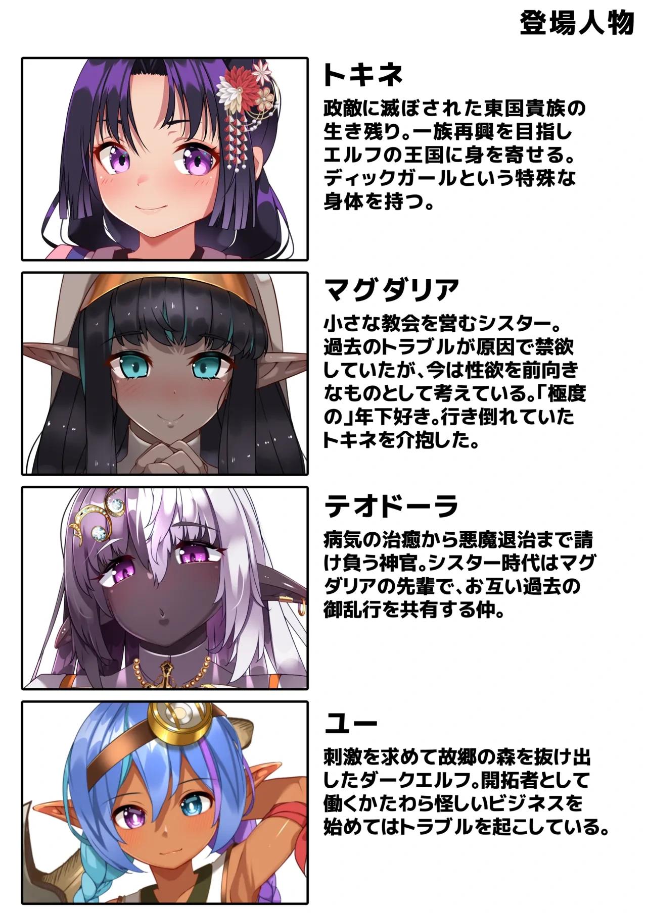 [Asakaze no Shizuku (Asakaze Abyss)] Dickgirl to Futanari Dark Elf to Kobito-ka - Tainai Kaiki.