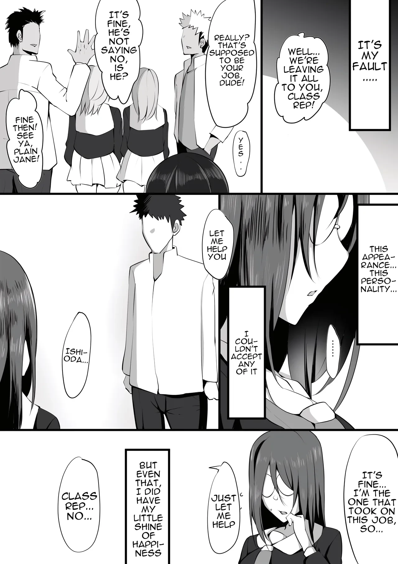 [Nekohachi Eigyoubu (Neko Samurai)] The Girl Behind The Glasses ~Girlfriend NTR~ [English] {Doujins.com}