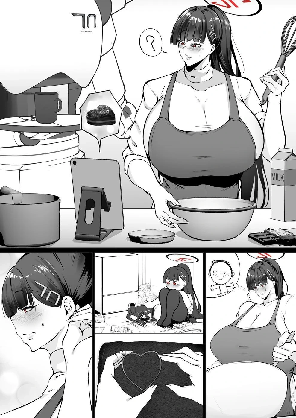 [Waryu] Rio to Junai Valentine (Blue Archive) [Chinese] [MTL] [Decensored]