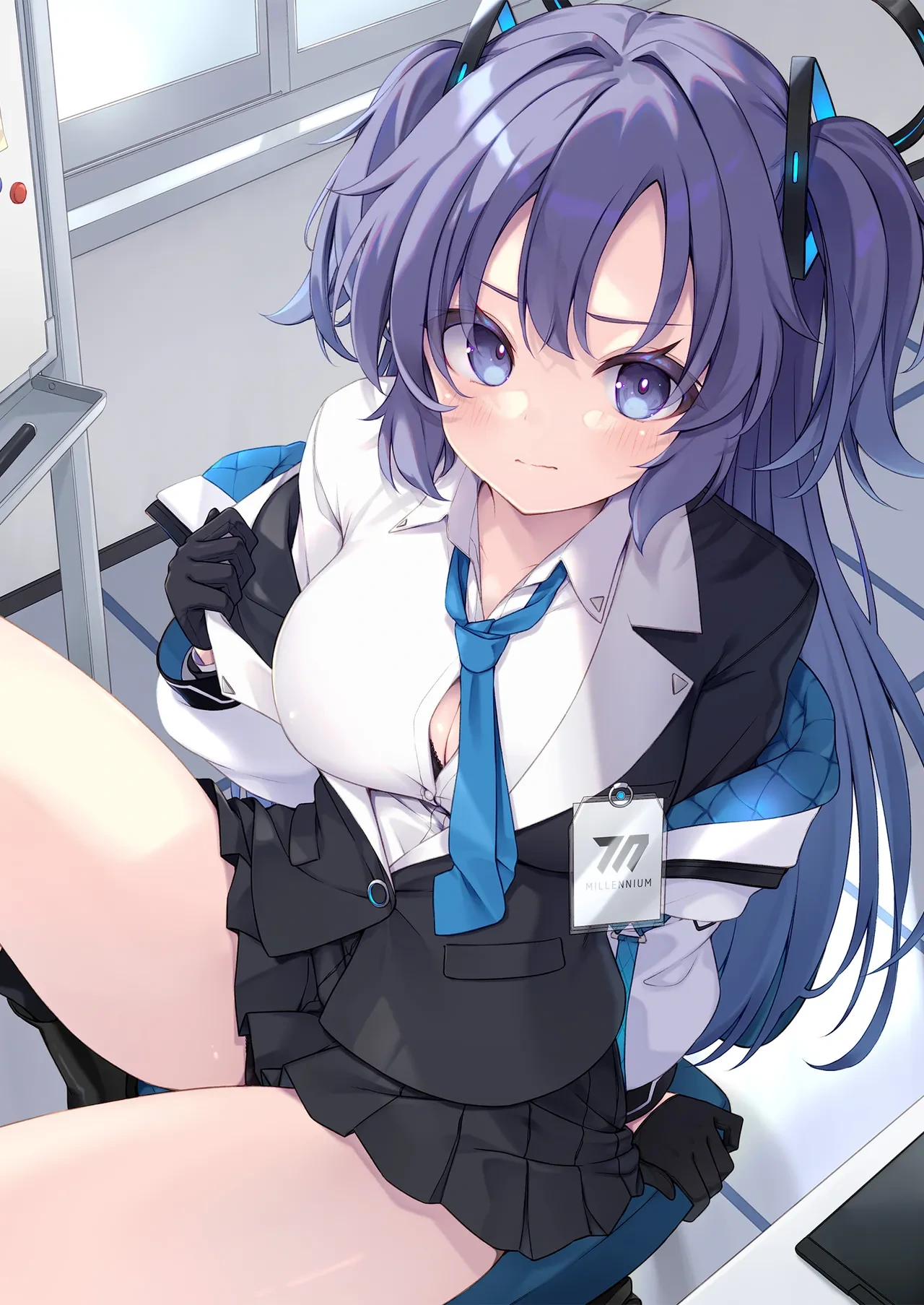 [Tuned by AIU (Aiu)] Oshikake Jealousy (Blue Archive) [Chinese] [半山世德x油豆腐拌面双人汉化] [Digital]