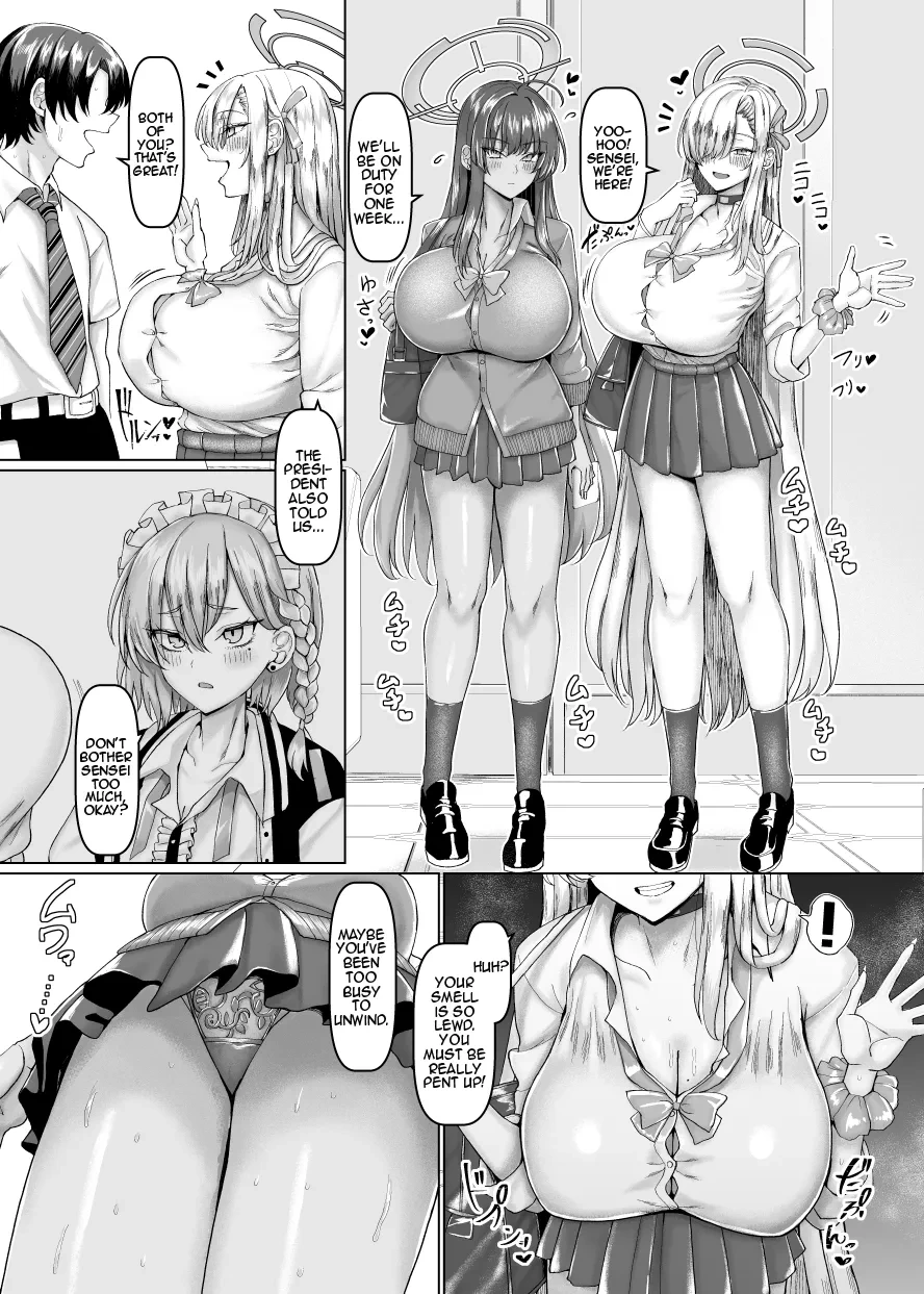 [Chinchintei (chin)] Beroberobuchubuchu Sensei Touban (Blue Archive) [English] {Doujins.com} [Digital]