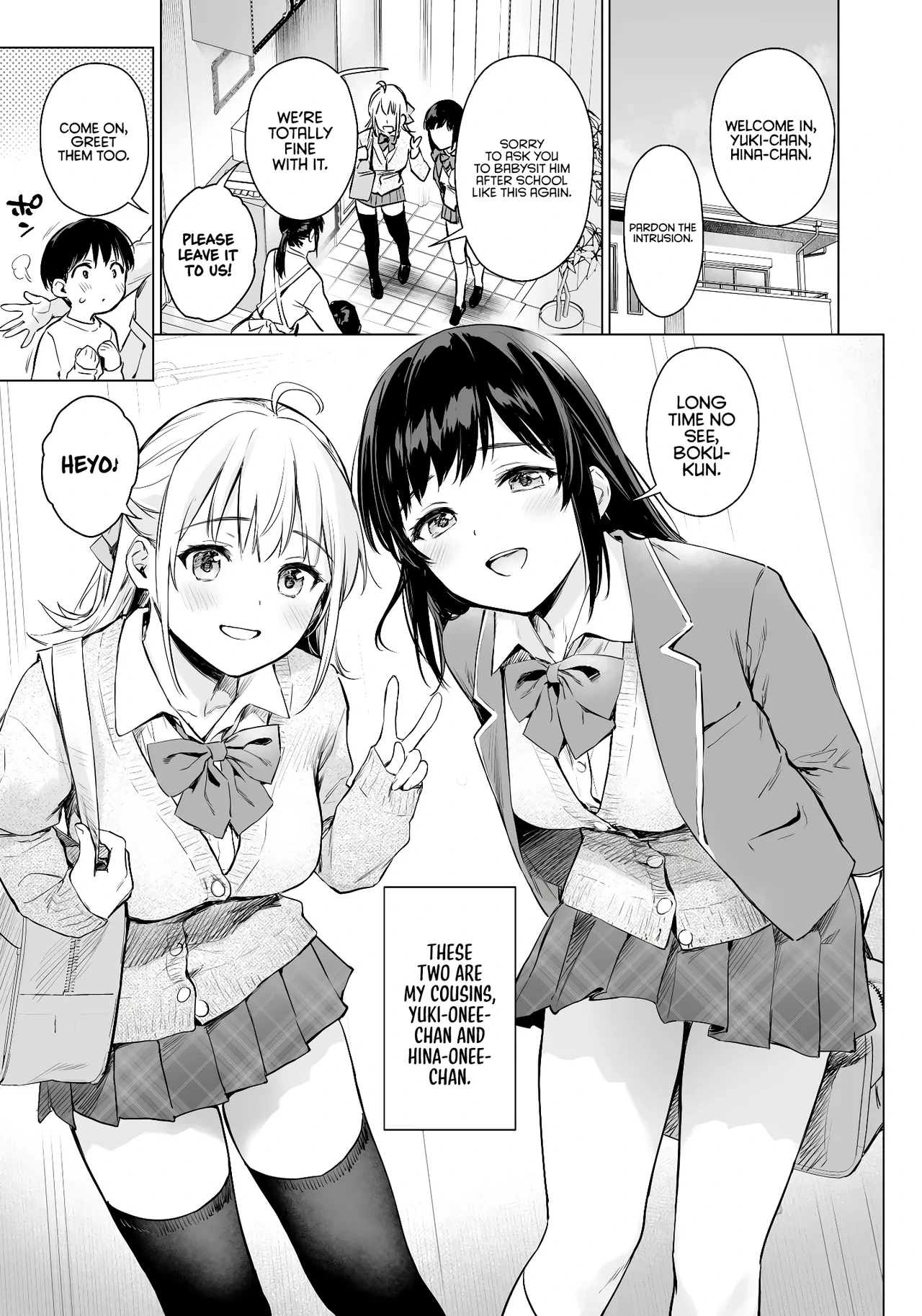 [Amakuchi Syoujo (Umakuchi Shouyu)] Naisho no Seifuku ~Ie ya Hotel de Oboetate no Ecchi o Shinseki no Bijin JK Shimai ni Butsukemasu~ | Secret Uniform ~I’ll try out my newly learned sexual experiences on my beautiful high school–aged cousin sisters at home and in a hotel~ [English] [Rirare Translation] [Digital]
