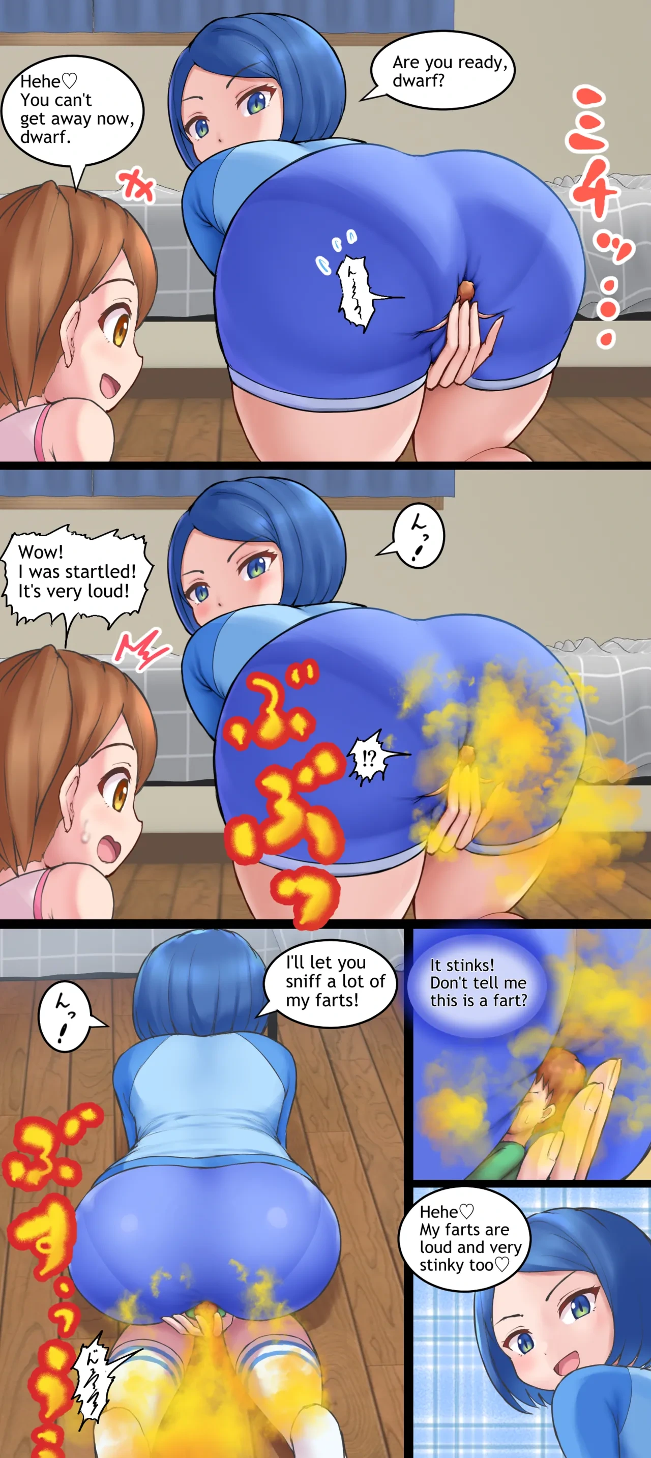 [Bunchi] Punishment of two girls (English)