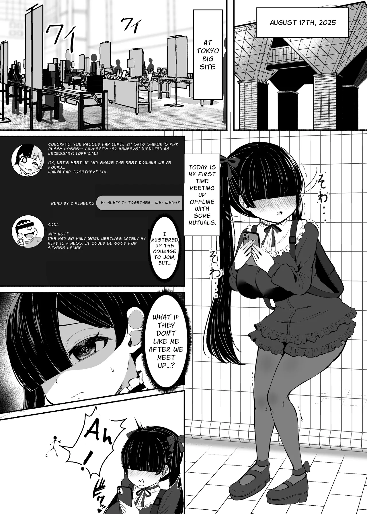 [LittlePencil (Emumiya Nyamu)] Ochinpo Joshi 3-nin, NatsuComi Senrihin Yominagara Nuite Hamete Mata Nuita. | Three Dick Girls Jerked Off To Their Summer Comiket Loot, Fucked, And Then Did It Again [English] [Penguin Piper] [Digital]
