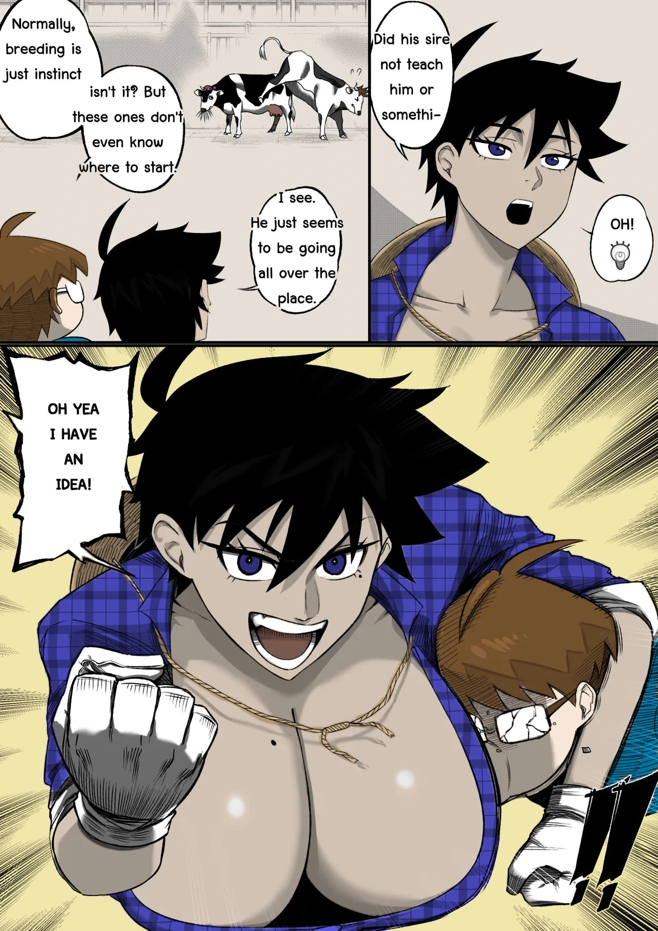 [NesZ] My Farmer Aunt is Having a Problem [English] [DL Color] [Colorized]