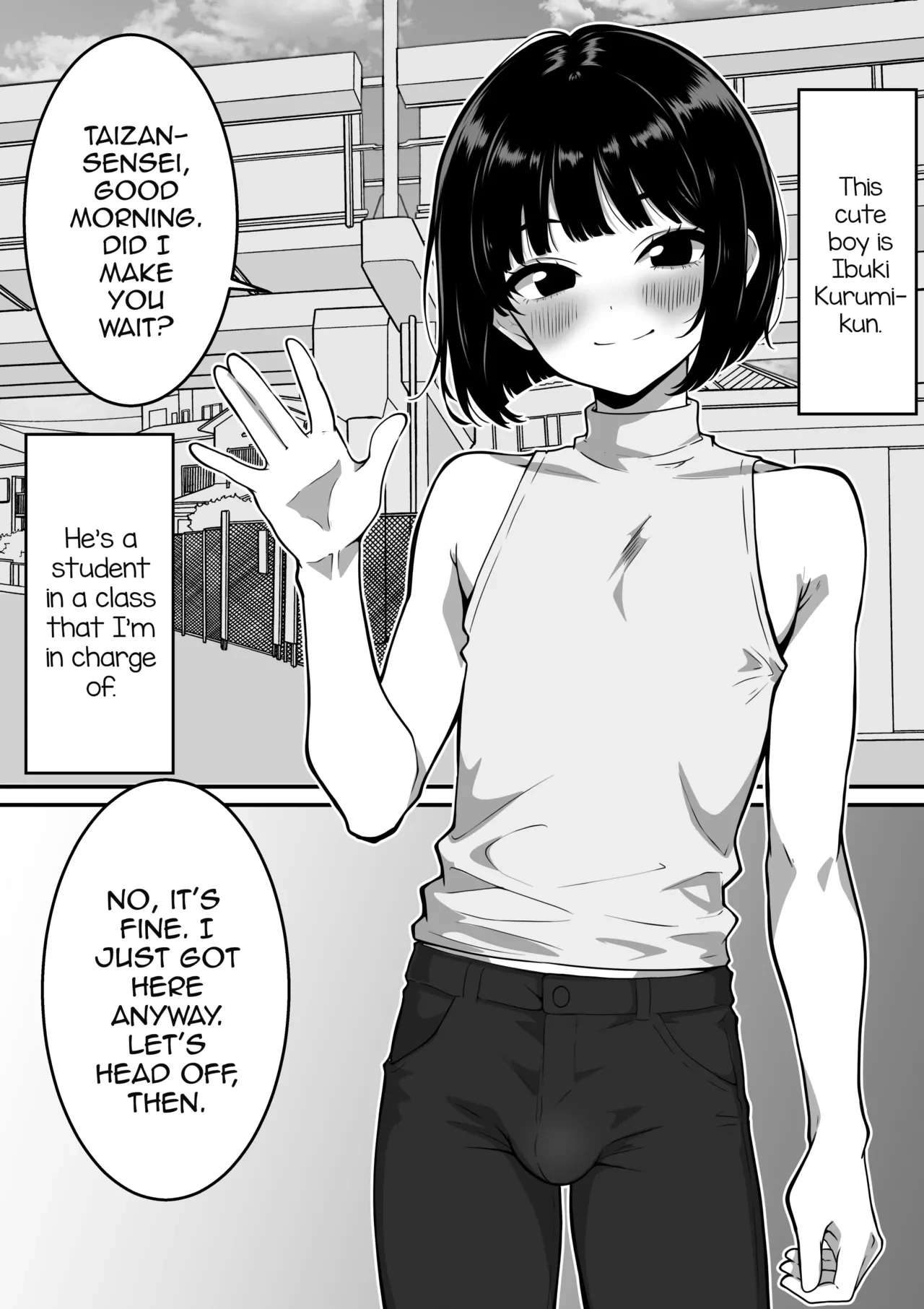 [Danpacino] Shasei shimakuru Kagai Jugyou ~Hentai Kyoushi ni Mesu Ochi saserareru Shounen~ [English] [mysterymeat3] [Digital]