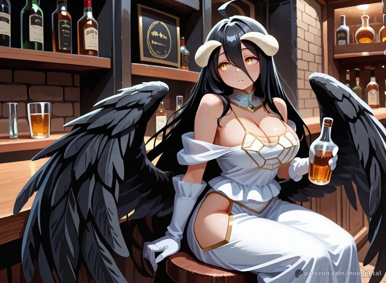 [Moon Petal] Wanna make a bet? ch. 6 - Albedo [Textless] [Uncensored] [Patreon] [AI Generated]