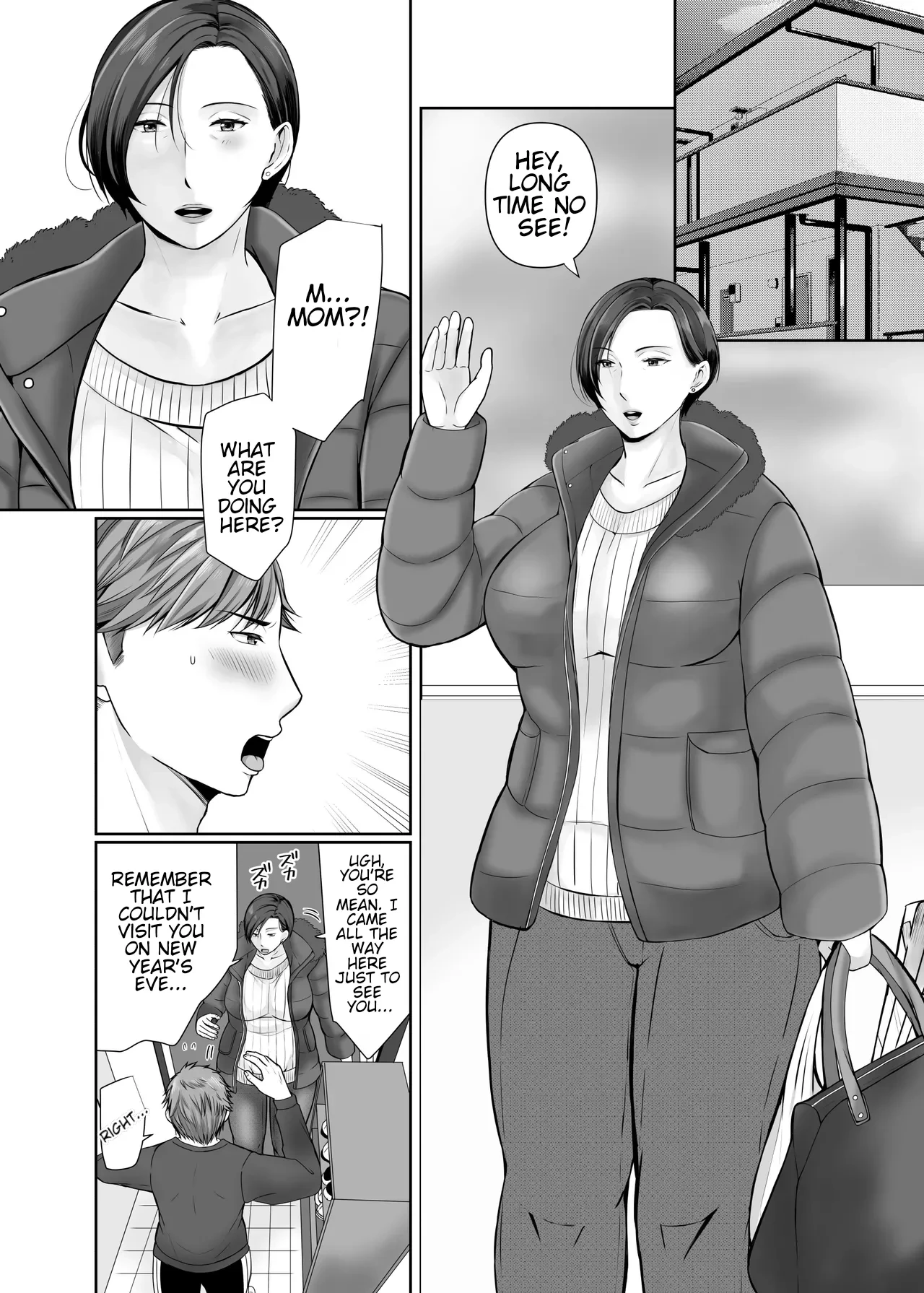 [Popotto Denki Ichigouten] Hitorigurashi no Musuko ni Semararete... | My son, who lives on his own, talked me into it...  [English] [WaterKujo]