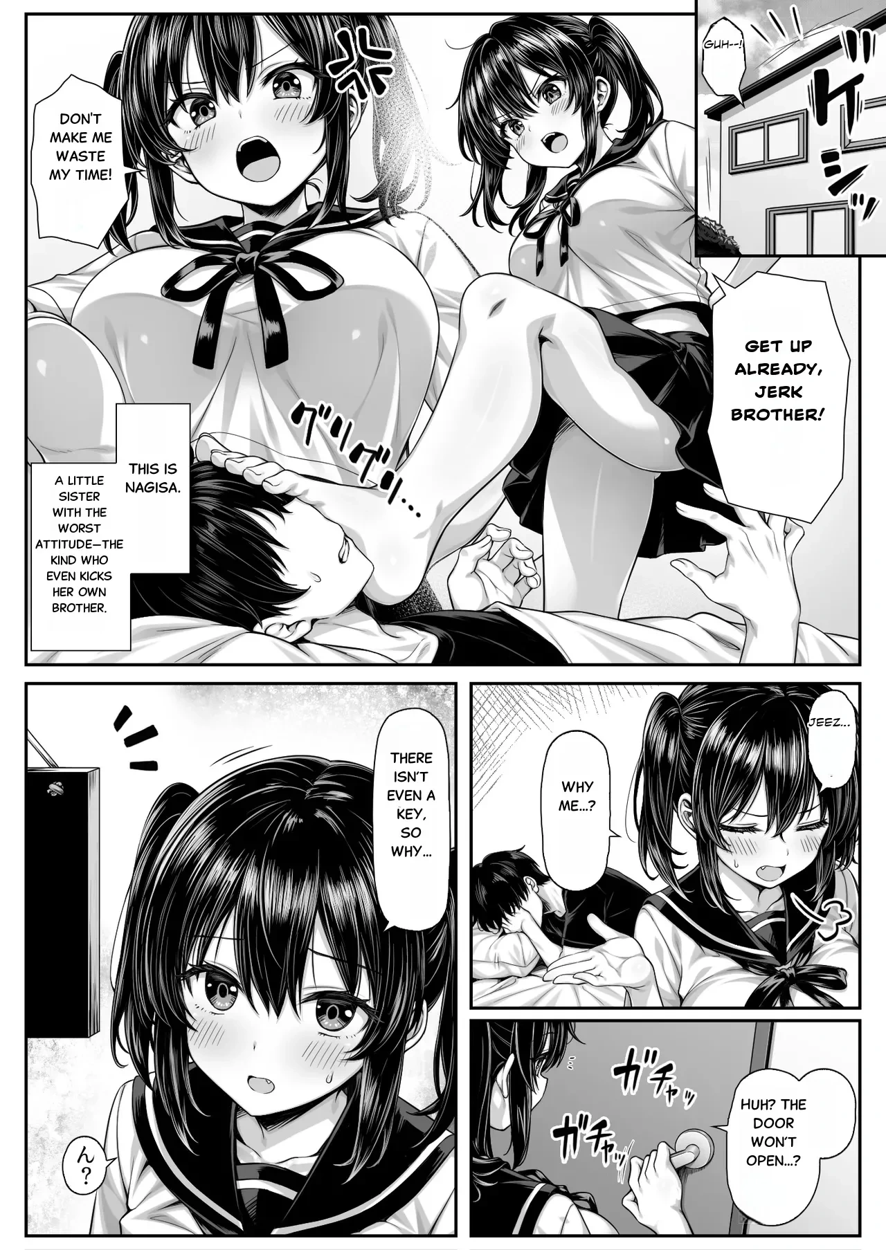 [Jirukke no Ooi Zakuro (Kiryuji Ryuji)] Asa Okitara Ore no Heya ga Sex shinai to Derarenai Heya ni Natteita [English]