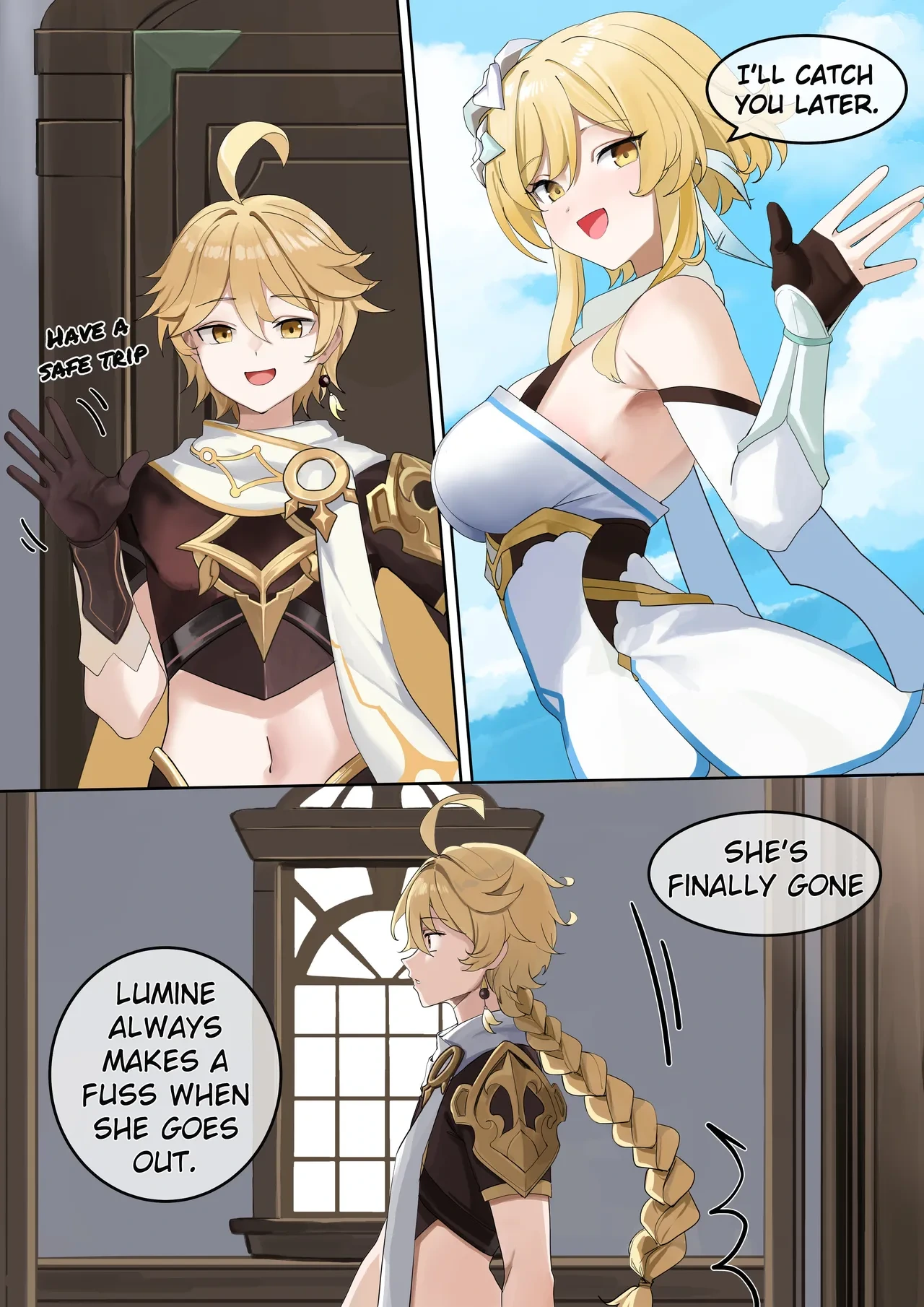 [Kawaii Tsunaho (dvdraw)] Crossdressing (Genshin Impact) [English]