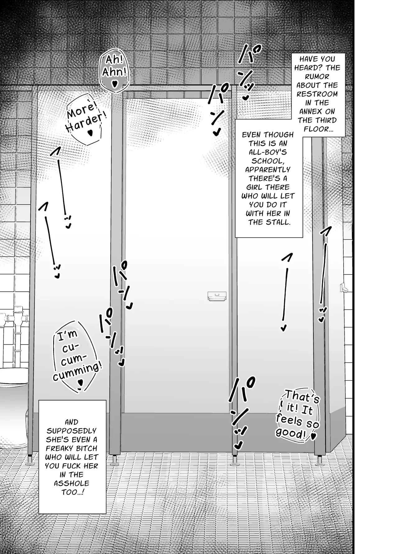 [Circle Tokomaya (Tokomaya Keita)] Bekkan 3-kai danshi toire no nikubenki | Cumdump Princess of the Annex Building 3rd Floor Men's Toilet [English] [Penguin Piper] [Digital]