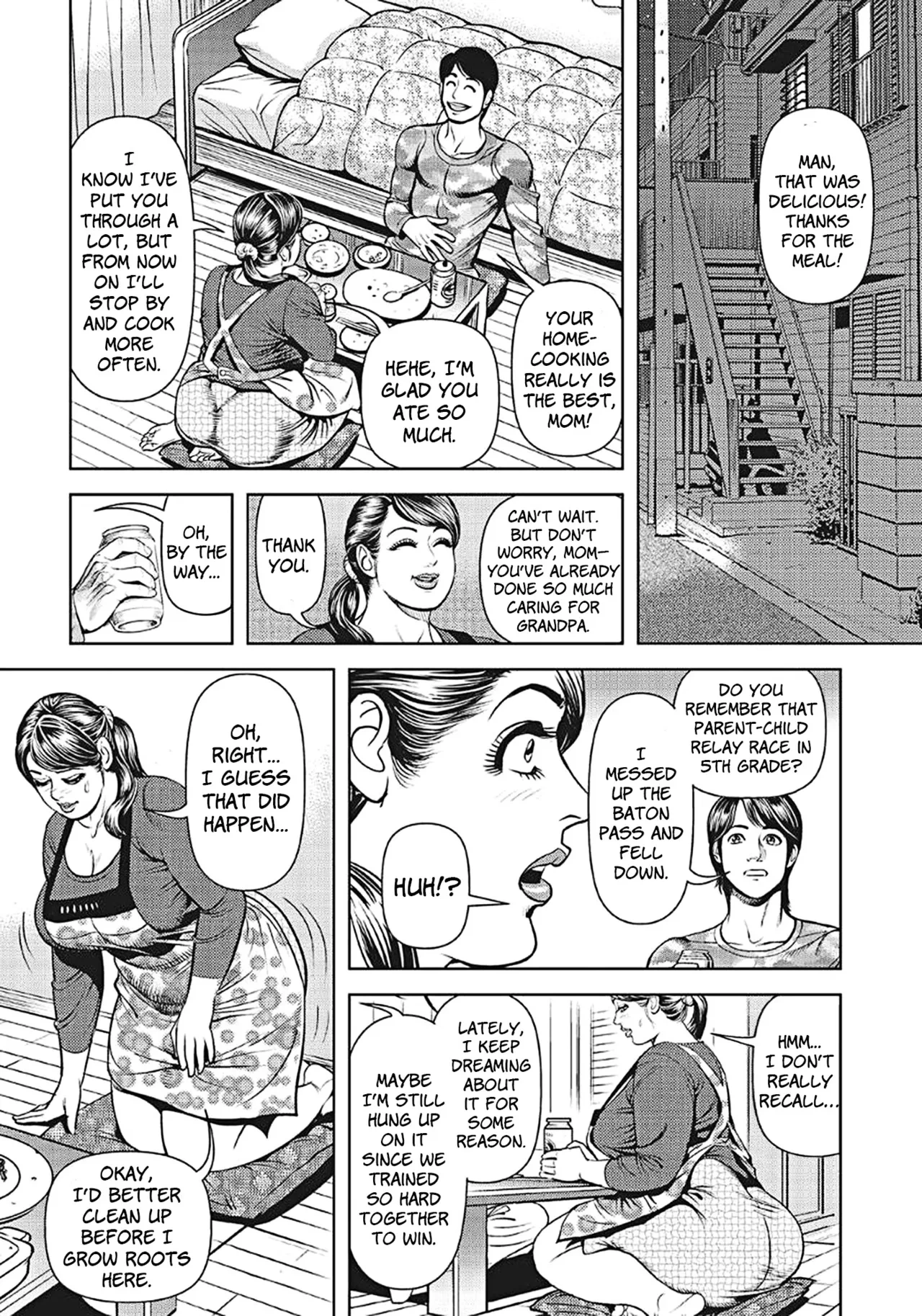 [Senor Daietsu] Omoide no Nikubou Baton | Memories of the Meat Baton (Kyonyuu Bishiri Suteki de Yasashii Shirouto Hitozuma) [English] [HentaiLLC] [Digital]