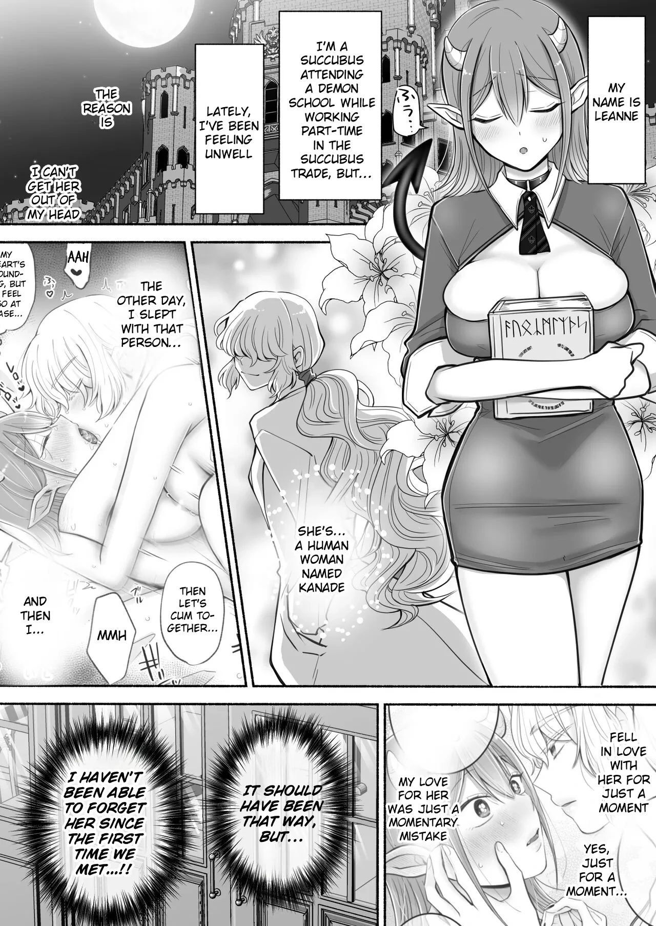 [U League (Yusuri)] Yuri de Succubus! 2 ~Koi suru Inma, Ningen to no Koi o Jouju saseru!?~ | Yuri de Succubus! 2 - A  Lovestruck Succubus Makes Her Love with a Human Come True! [English]