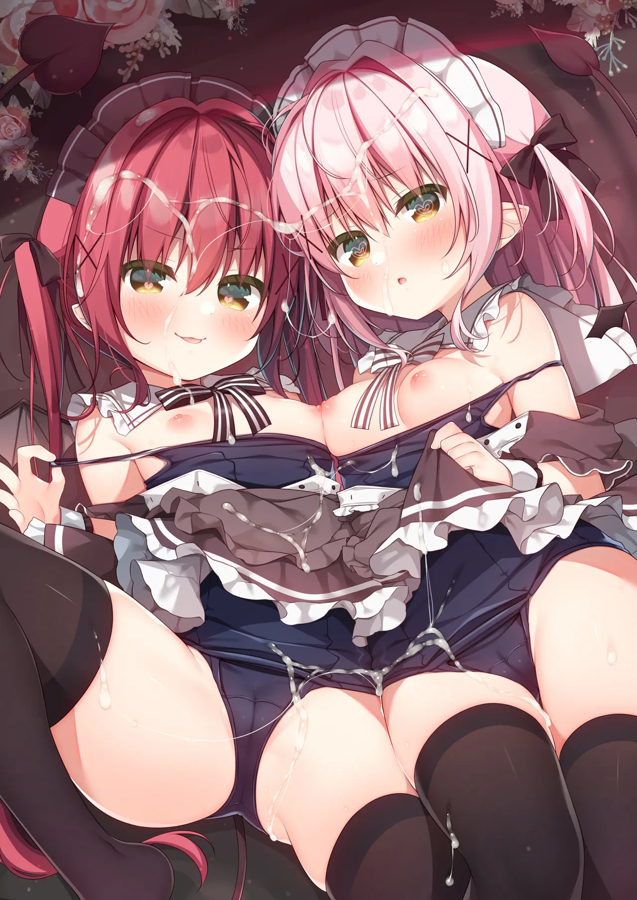 [Unagiyasan (Hanamiya Natsuka)] Gohoushi Succubus-chan | 双子魅魔酱前来侍奉主人了哦 [Chinese] [白杨汉化组] [Digital]
