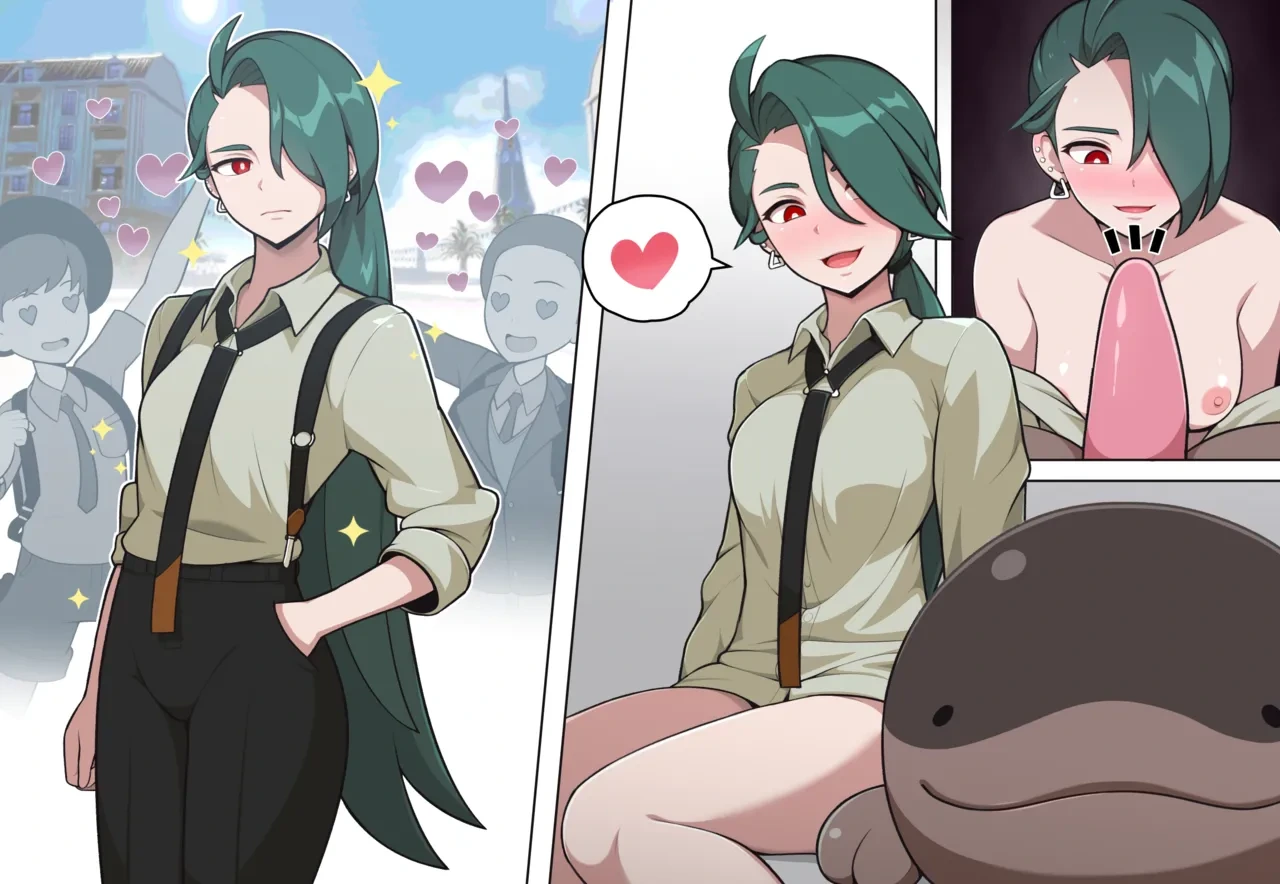 [everyday2] Rika x Clodsire (Pokémon)