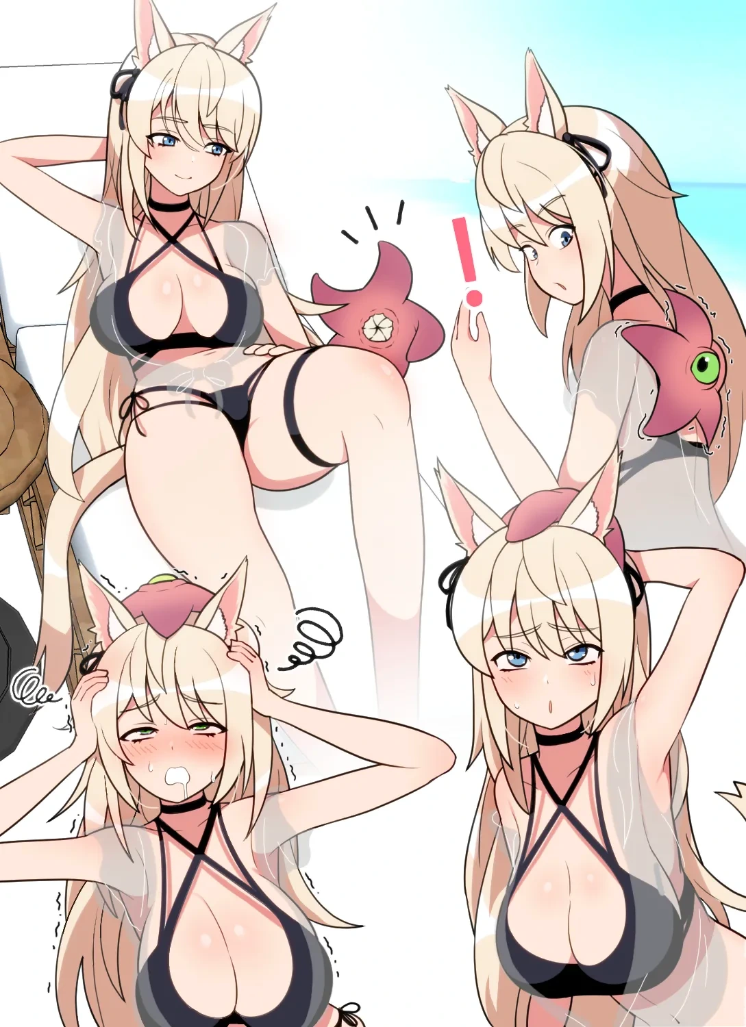 [everyday2] Miqo'te and starfish